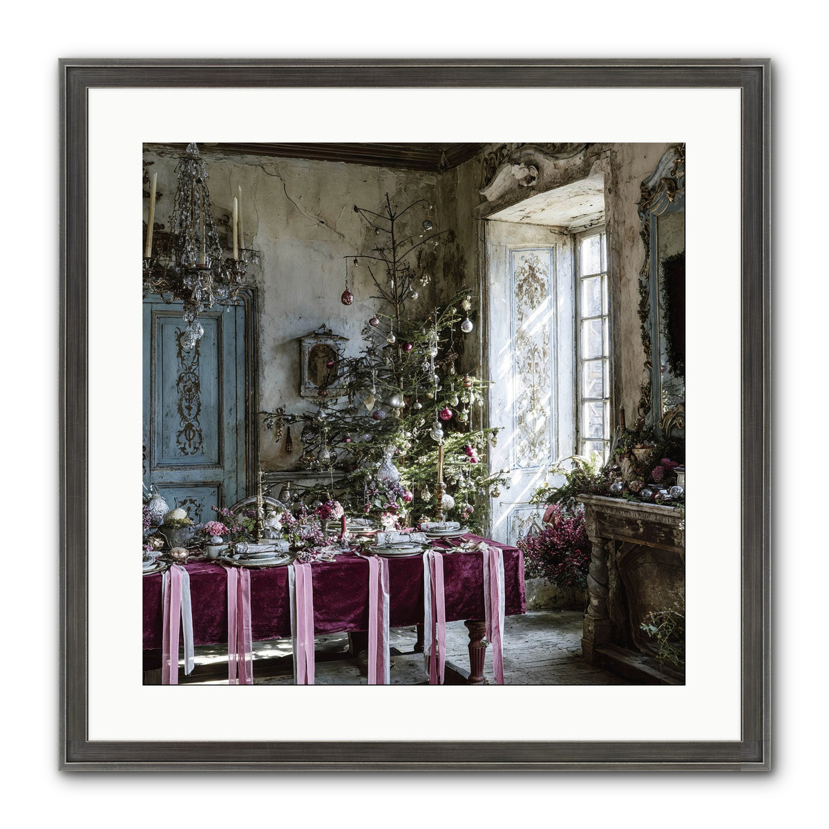 Dancing In Candied Dreams Framed Print - Slimwoods Black/Silver 20x20