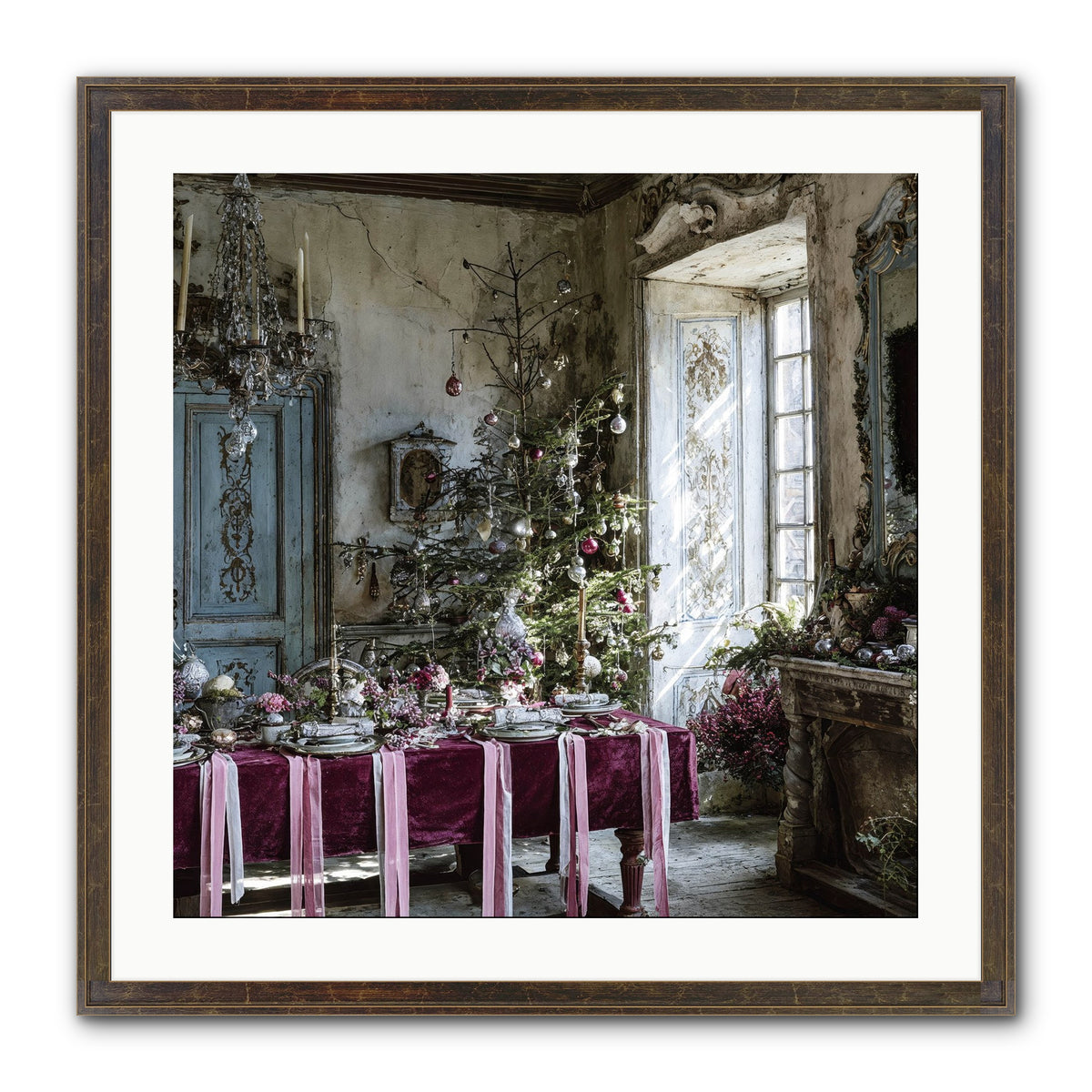 Dancing In Candied Dreams Framed Print - Slimwoods Black/Gold 24x24