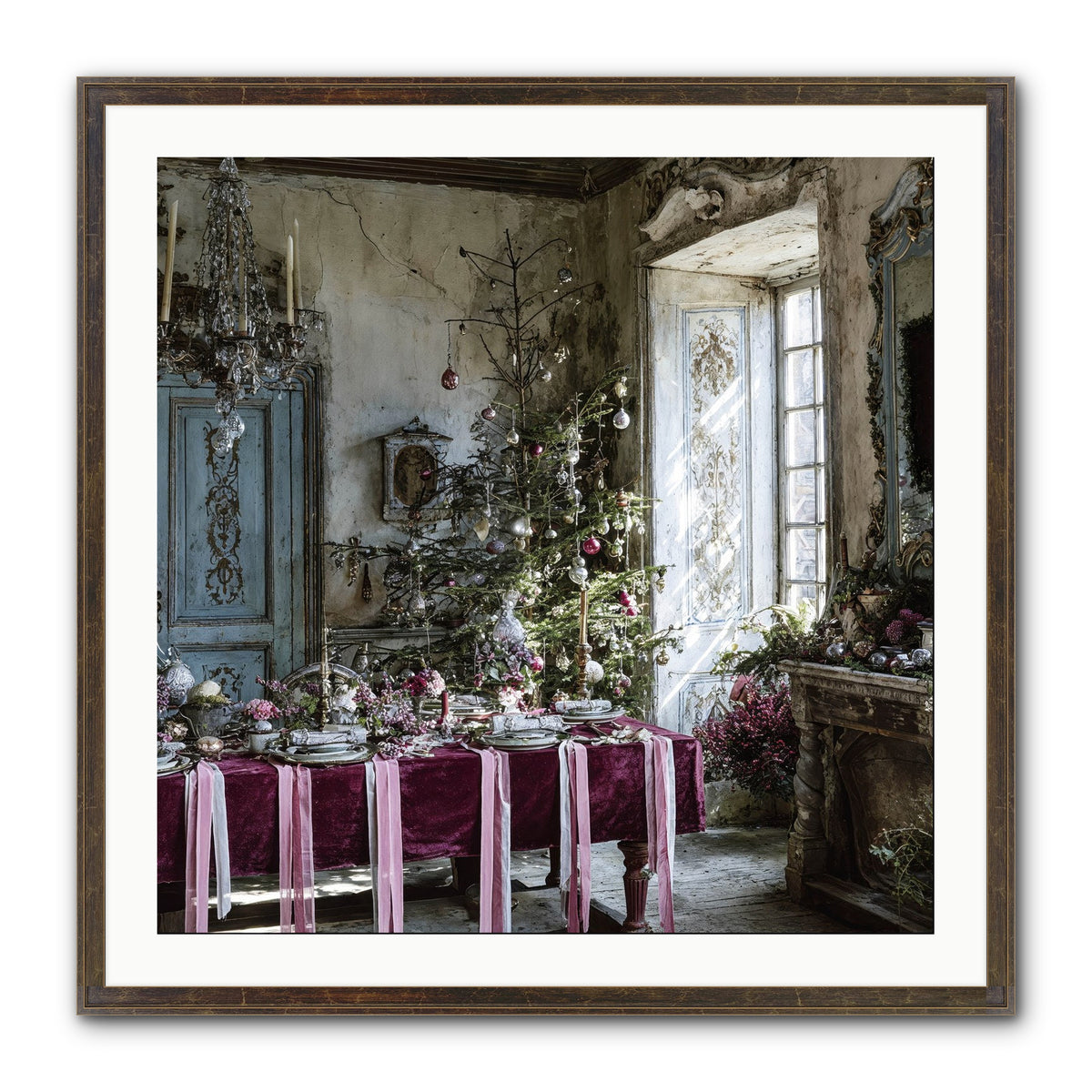 Dancing In Candied Dreams Framed Print - Slimwoods Black/Gold 30x30