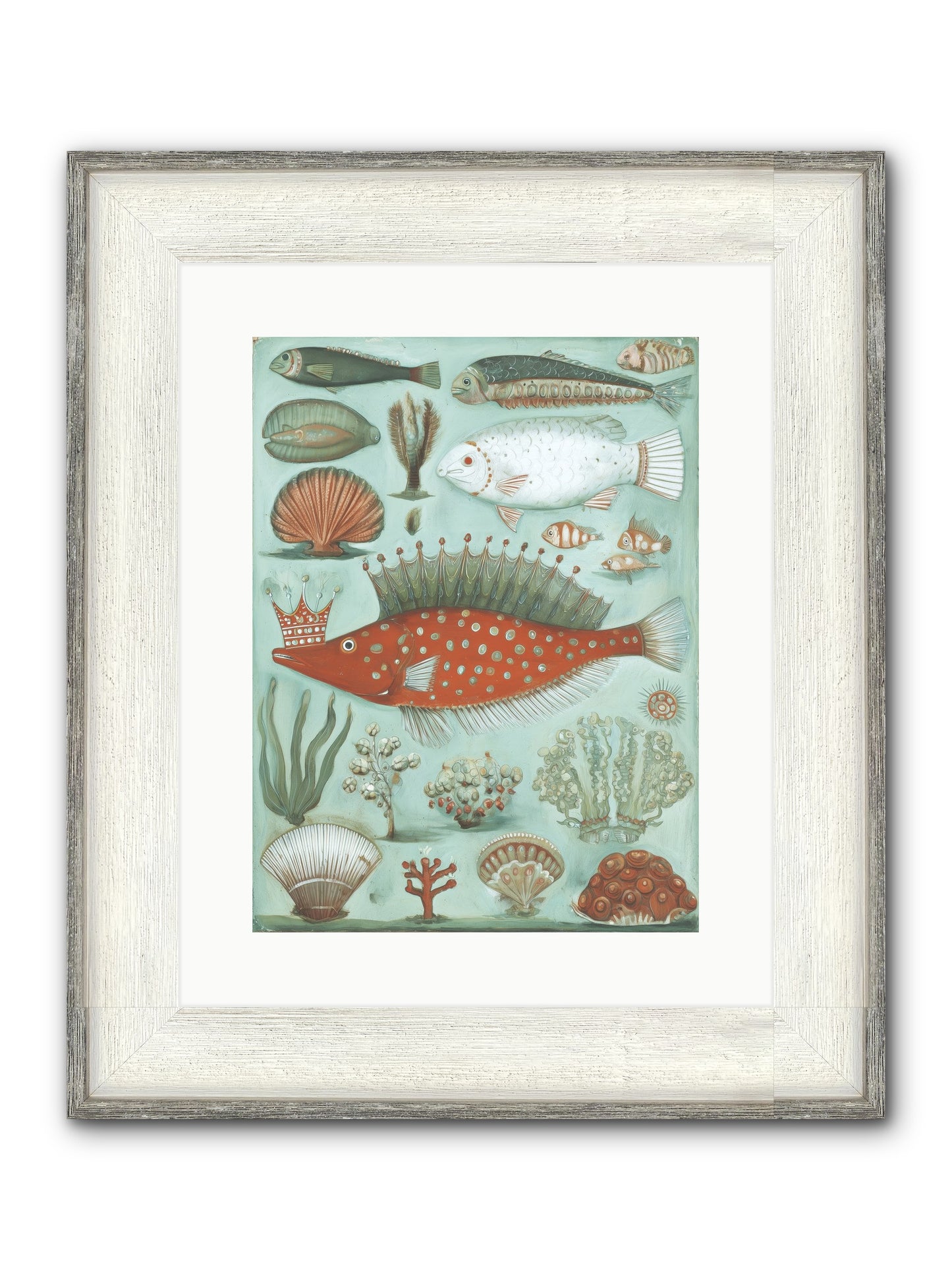 Dancing Silence Framed Print - Driftwood White 12x16