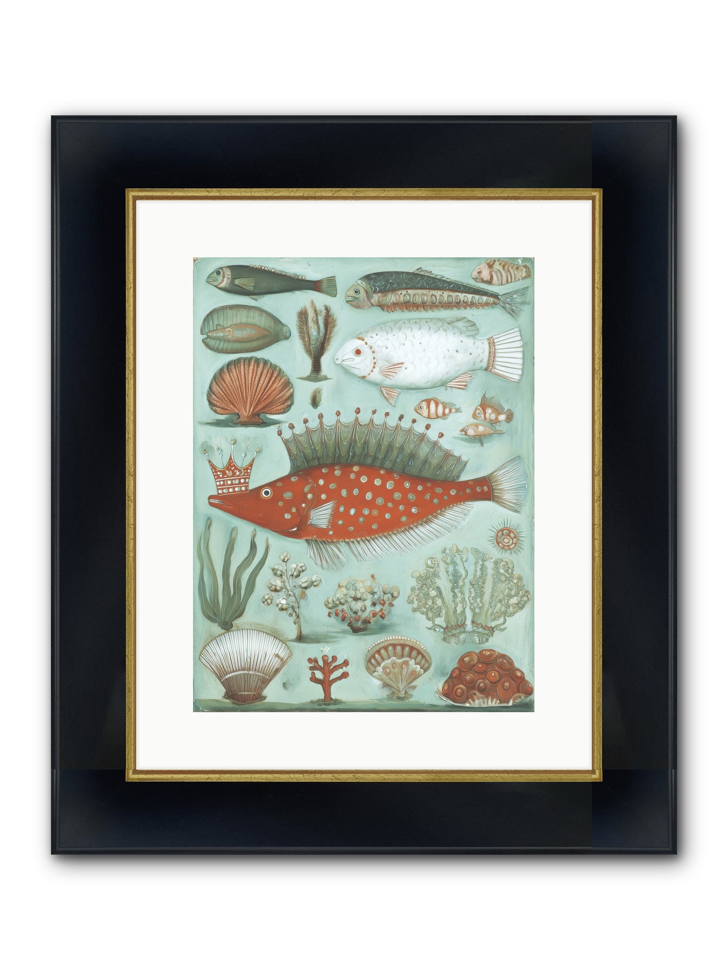 Dancing Silence Framed Print - Wide Black w/Gold 12x16