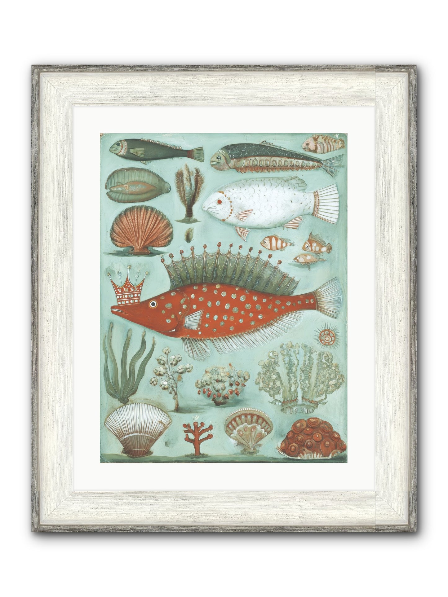 Dancing Silence Framed Print - Driftwood White 18x24