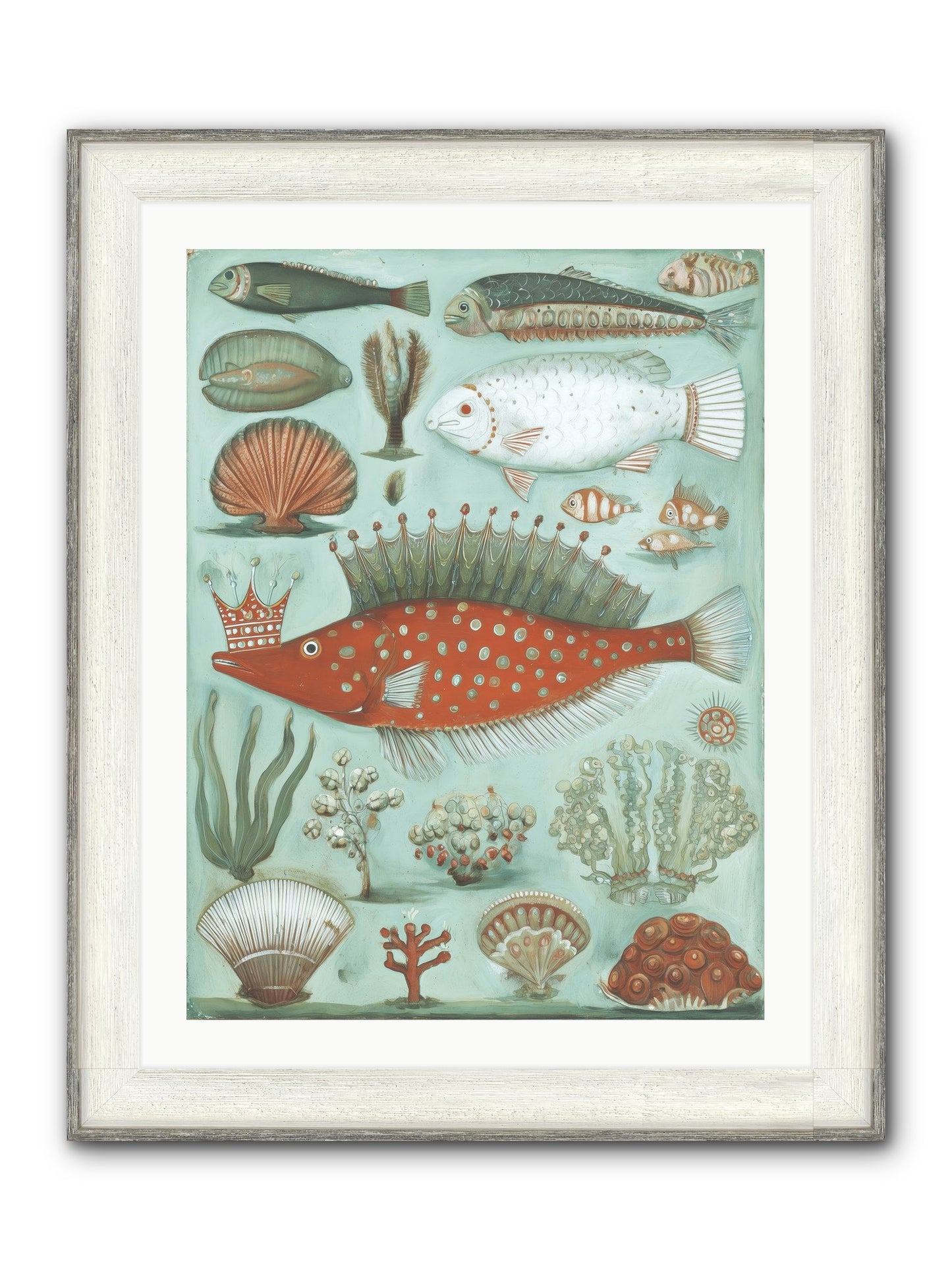 Dancing Silence Framed Print - Driftwood White 24x32