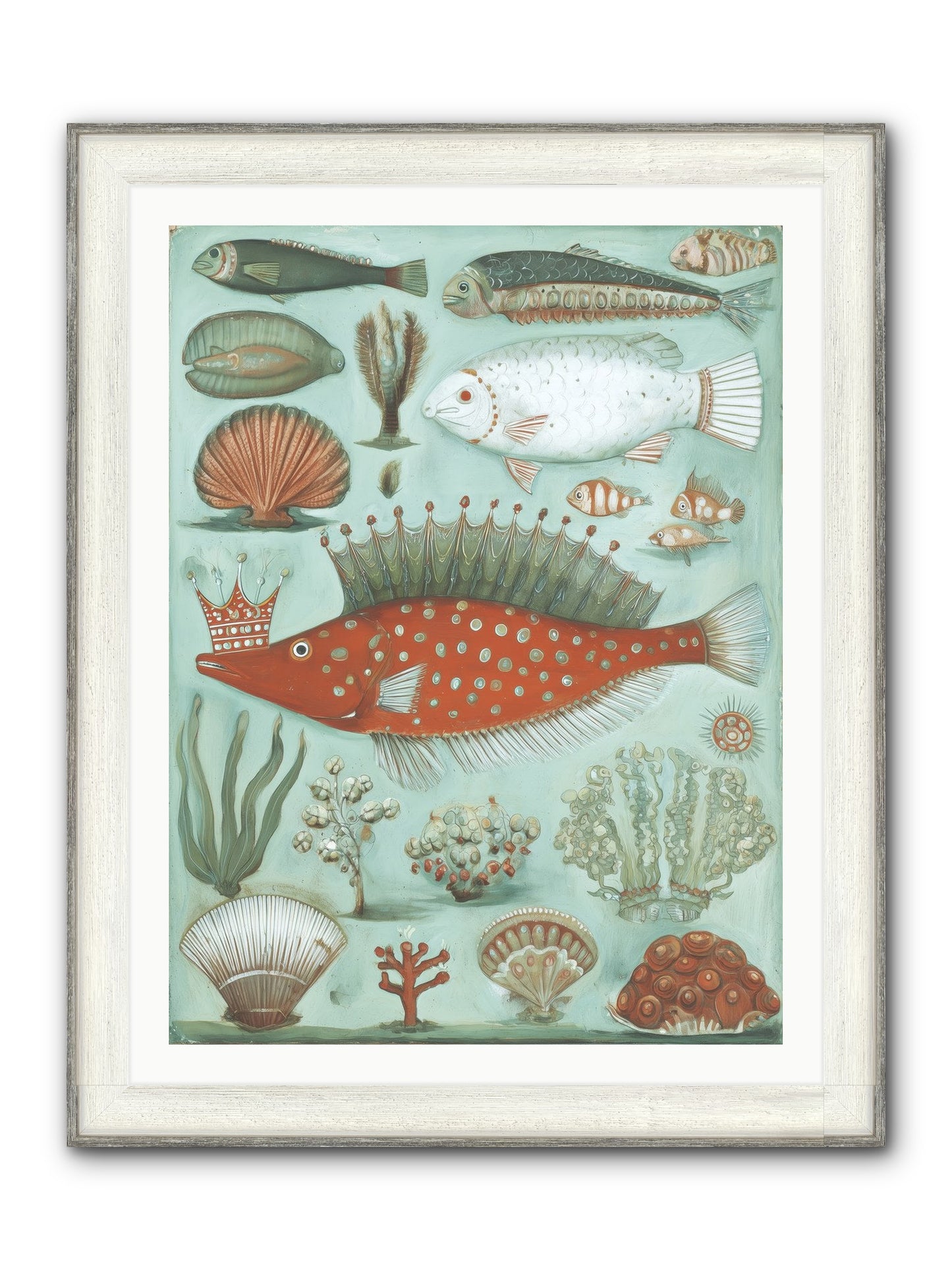 Dancing Silence Framed Print - Driftwood White 30x40