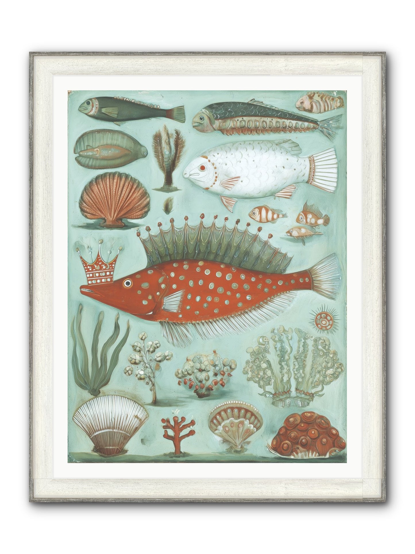 Dancing Silence Framed Print - Driftwood White 36x48