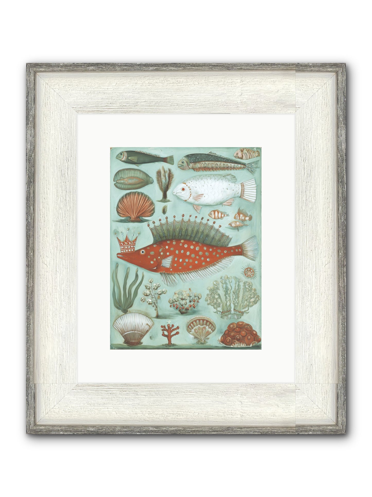 Dancing Silence Framed Print - Driftwood White 9x12