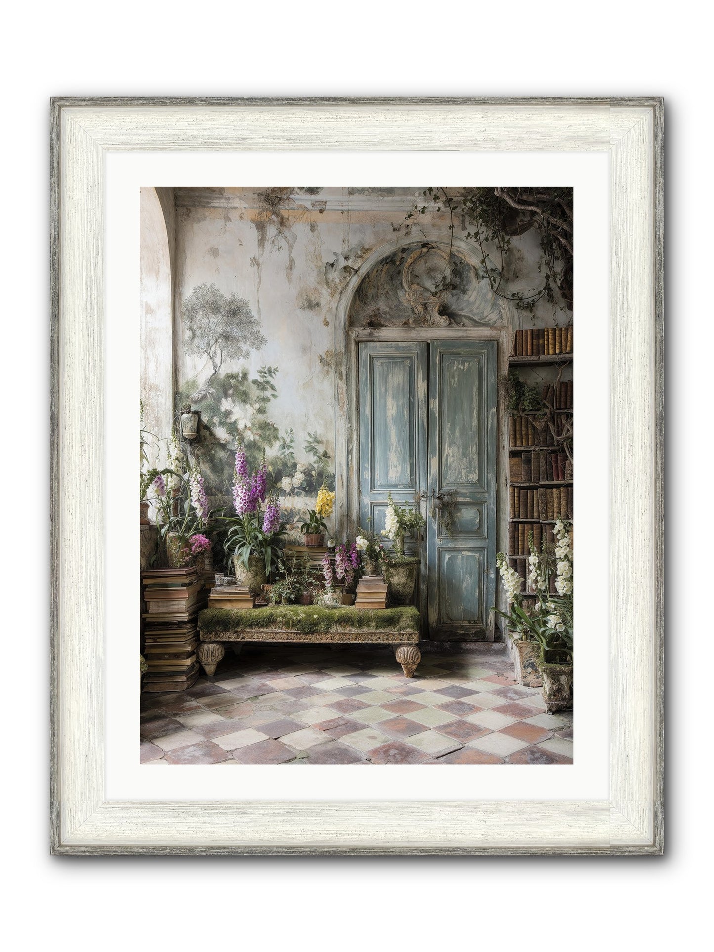 Darcy Framed Print - Driftwood White 24x32