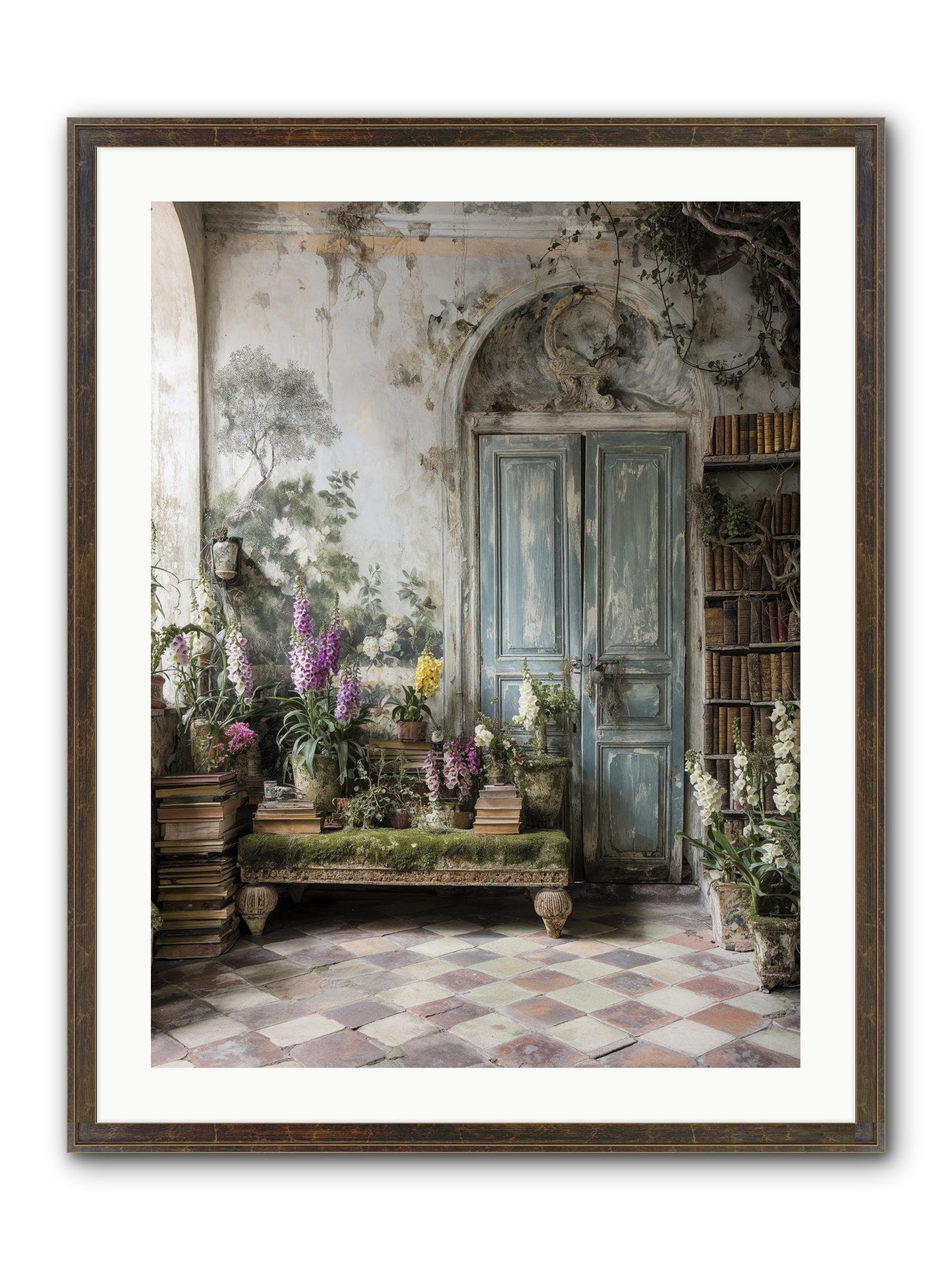 Darcy Framed Print - Slimwoods Black/Gold 24x32