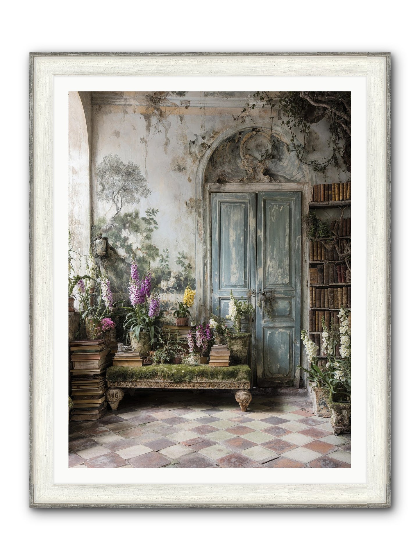 Darcy Framed Print - Driftwood White 36x48