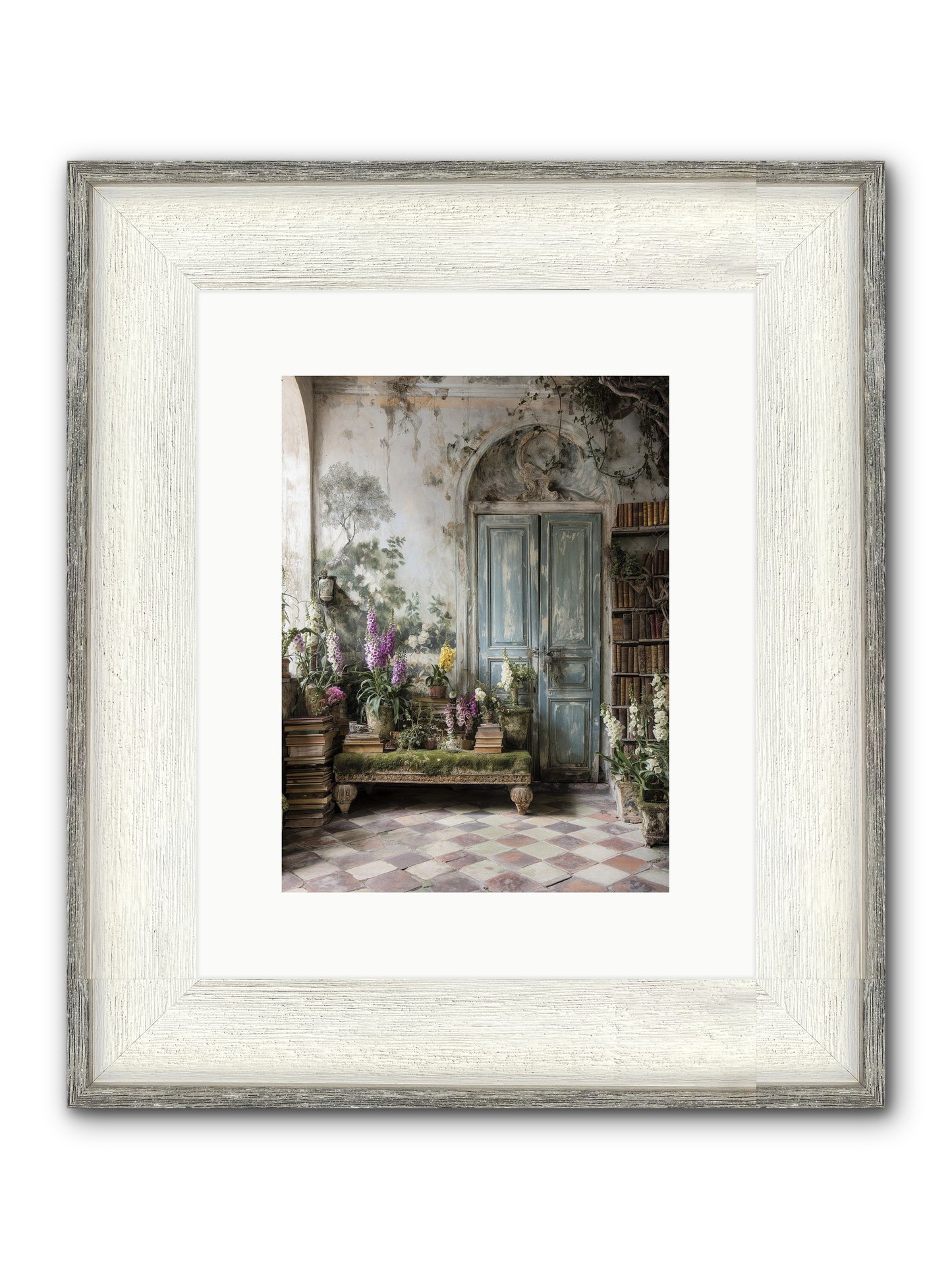 Darcy Framed Print - Driftwood White 9x12
