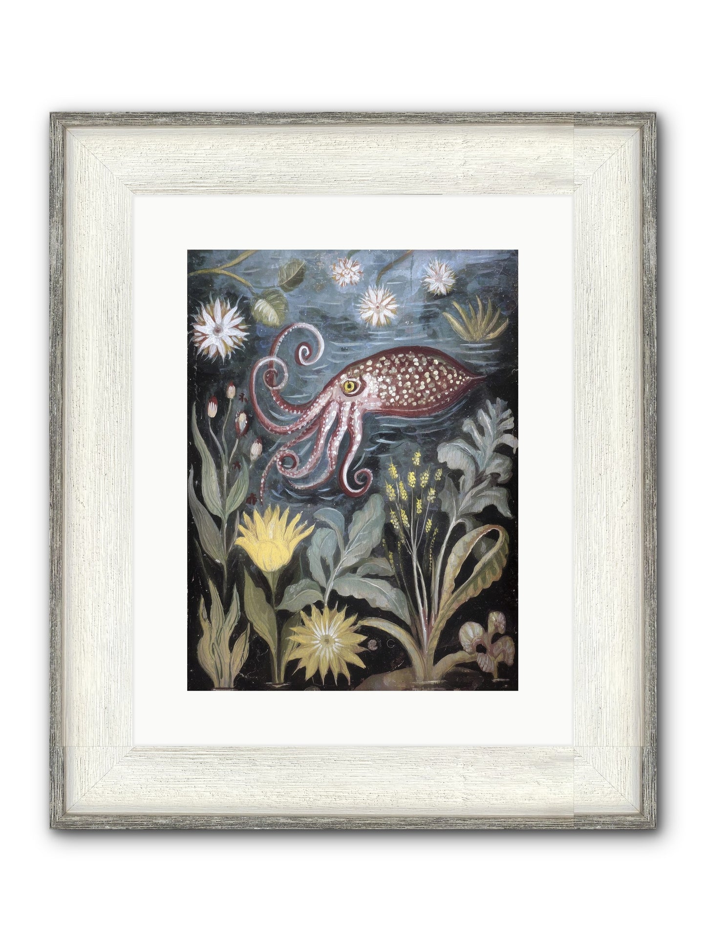 Dark Angel Framed Print - Driftwood White 12x16