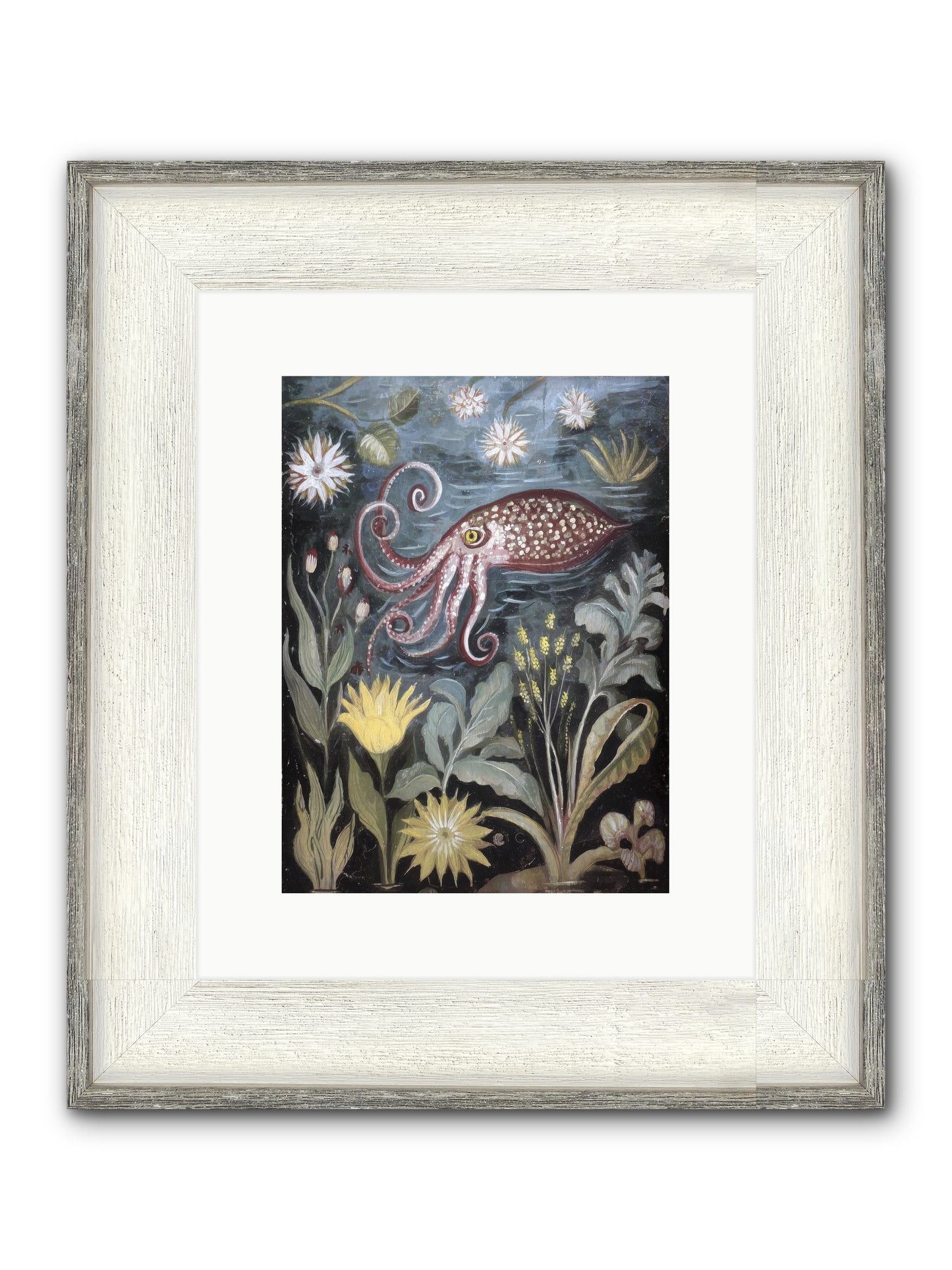 Dark Angel Framed Print - Driftwood White 9x12