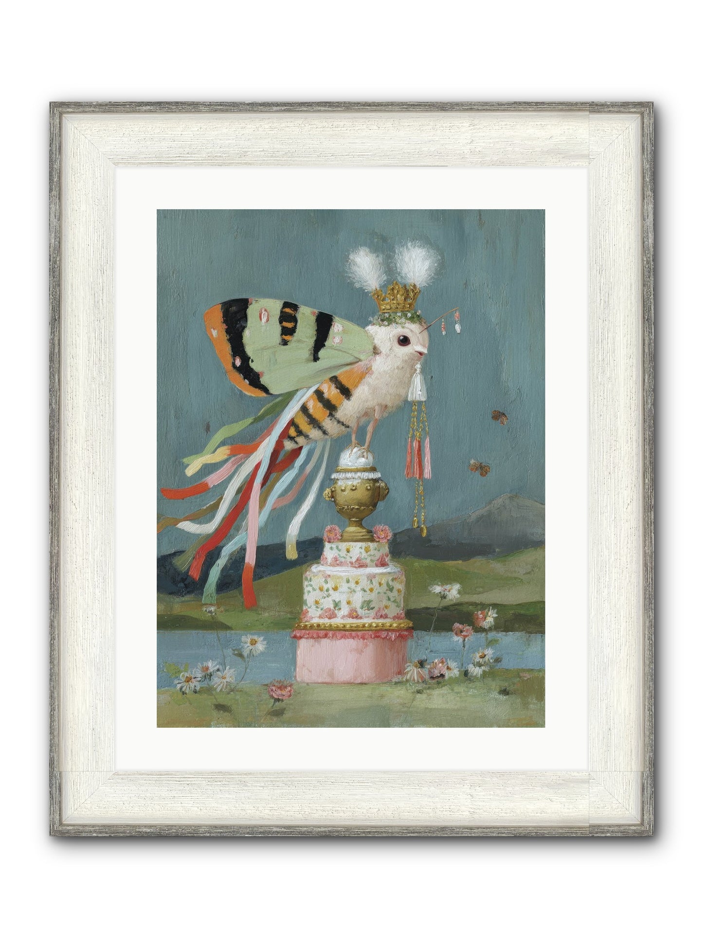 Darling Discovers Wonder Framed Print - Driftwood White 18x24