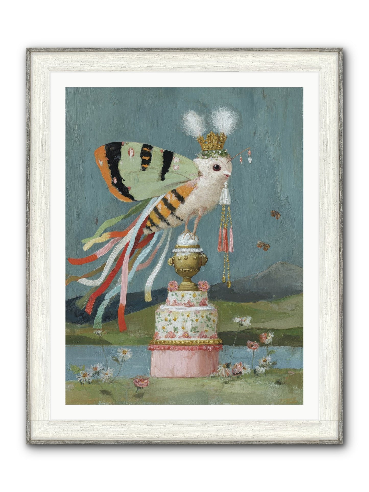 Darling Discovers Wonder Framed Print - Driftwood White 30x40