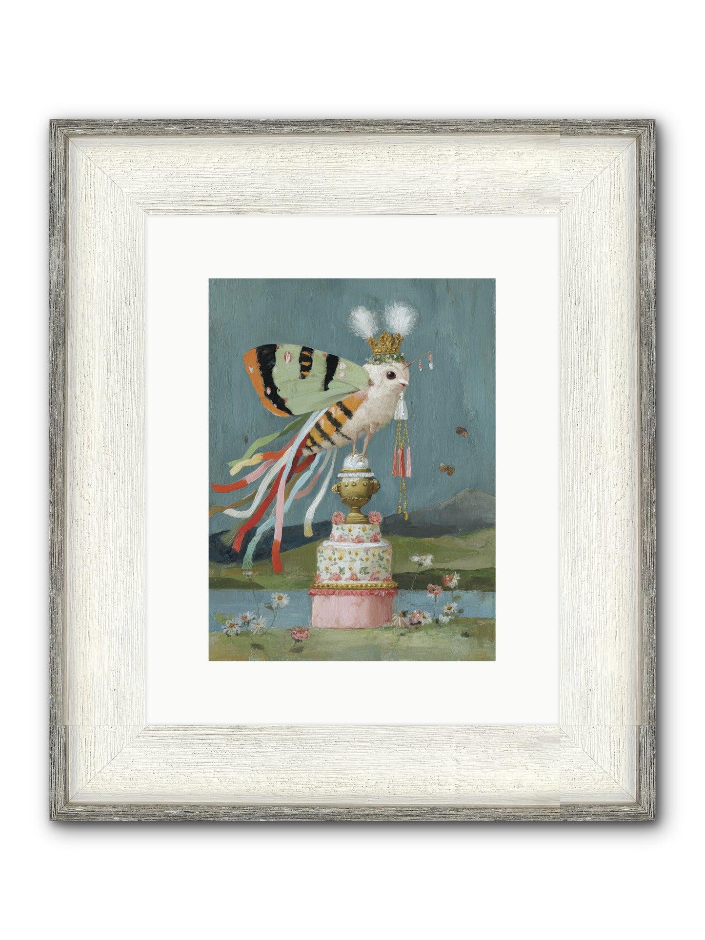 Darling Discovers Wonder Framed Print - Driftwood White 9x12