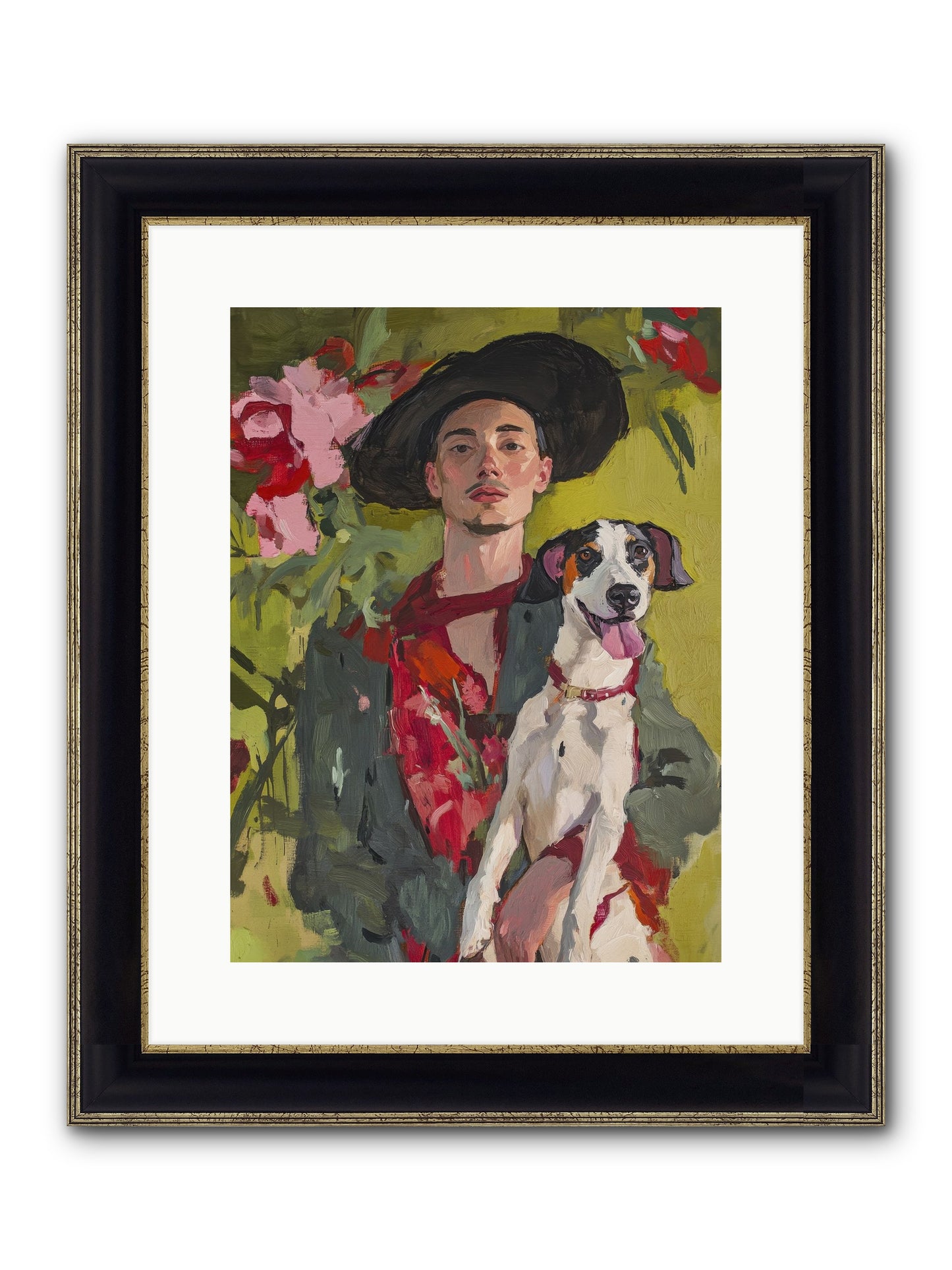 Darling Of My Days Framed Print - Black & Gold 12x16