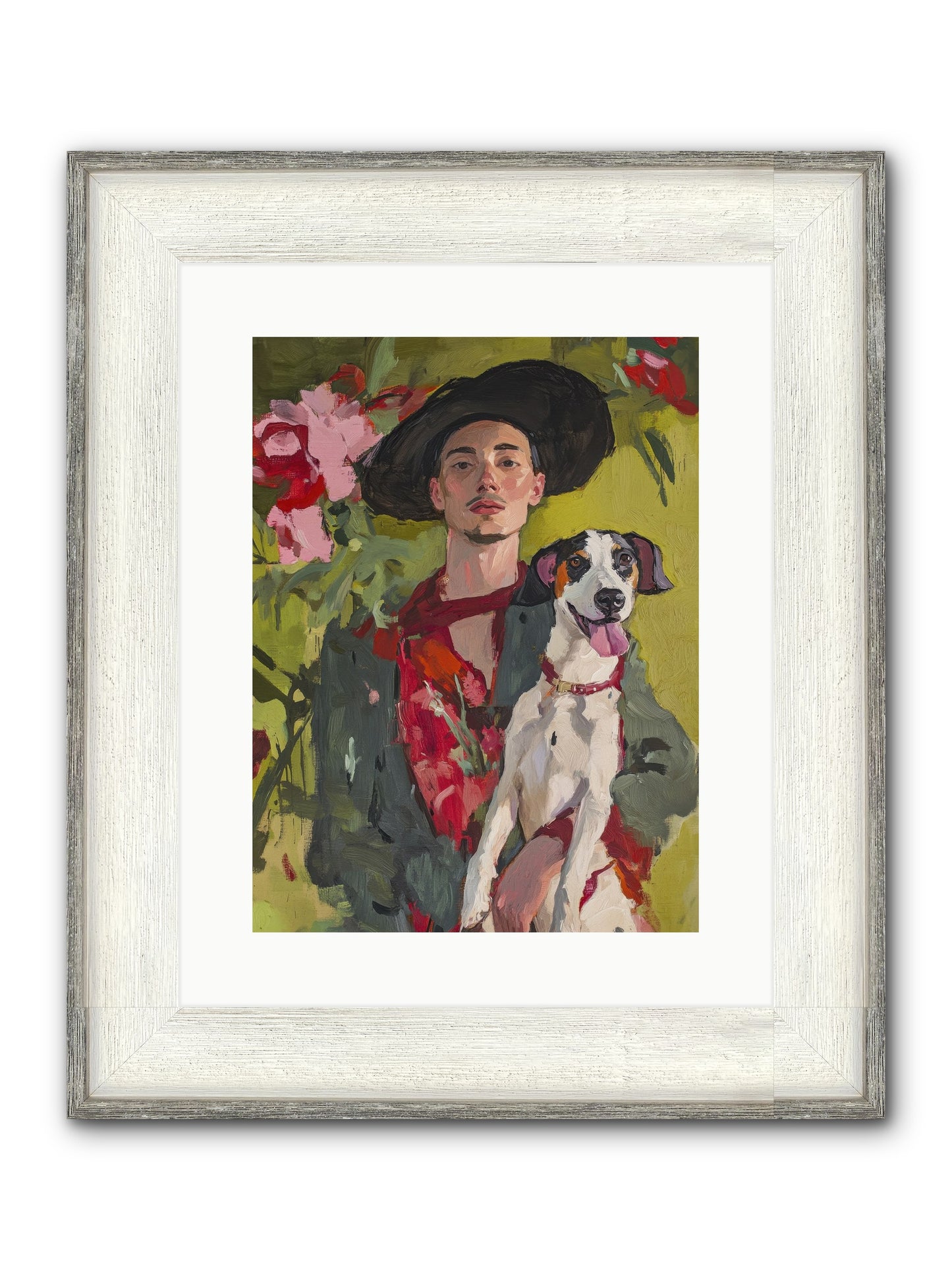 Darling Of My Days Framed Print - Driftwood White 12x16