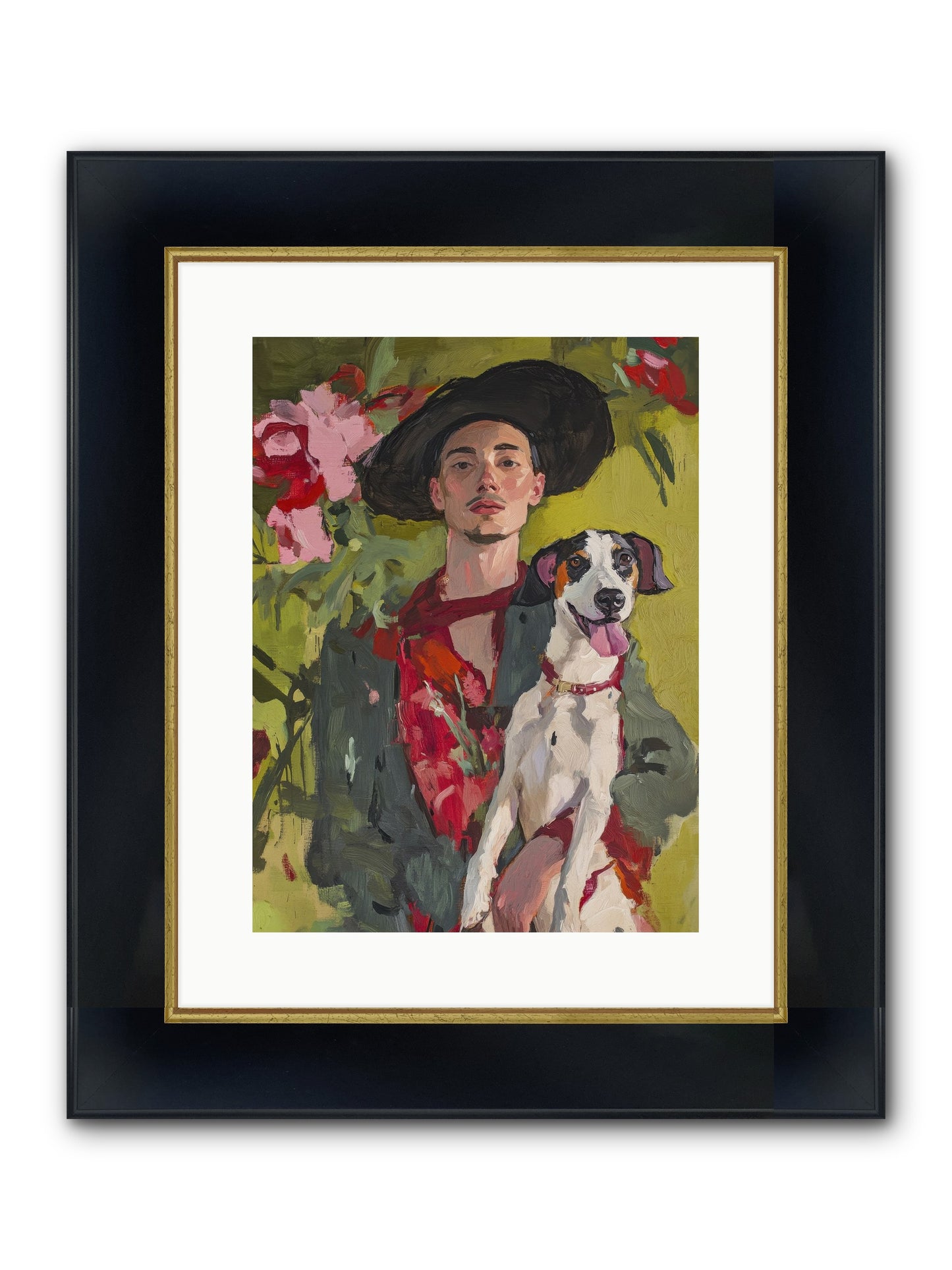 Darling Of My Days Framed Print - Wide Black w/Gold 12x16