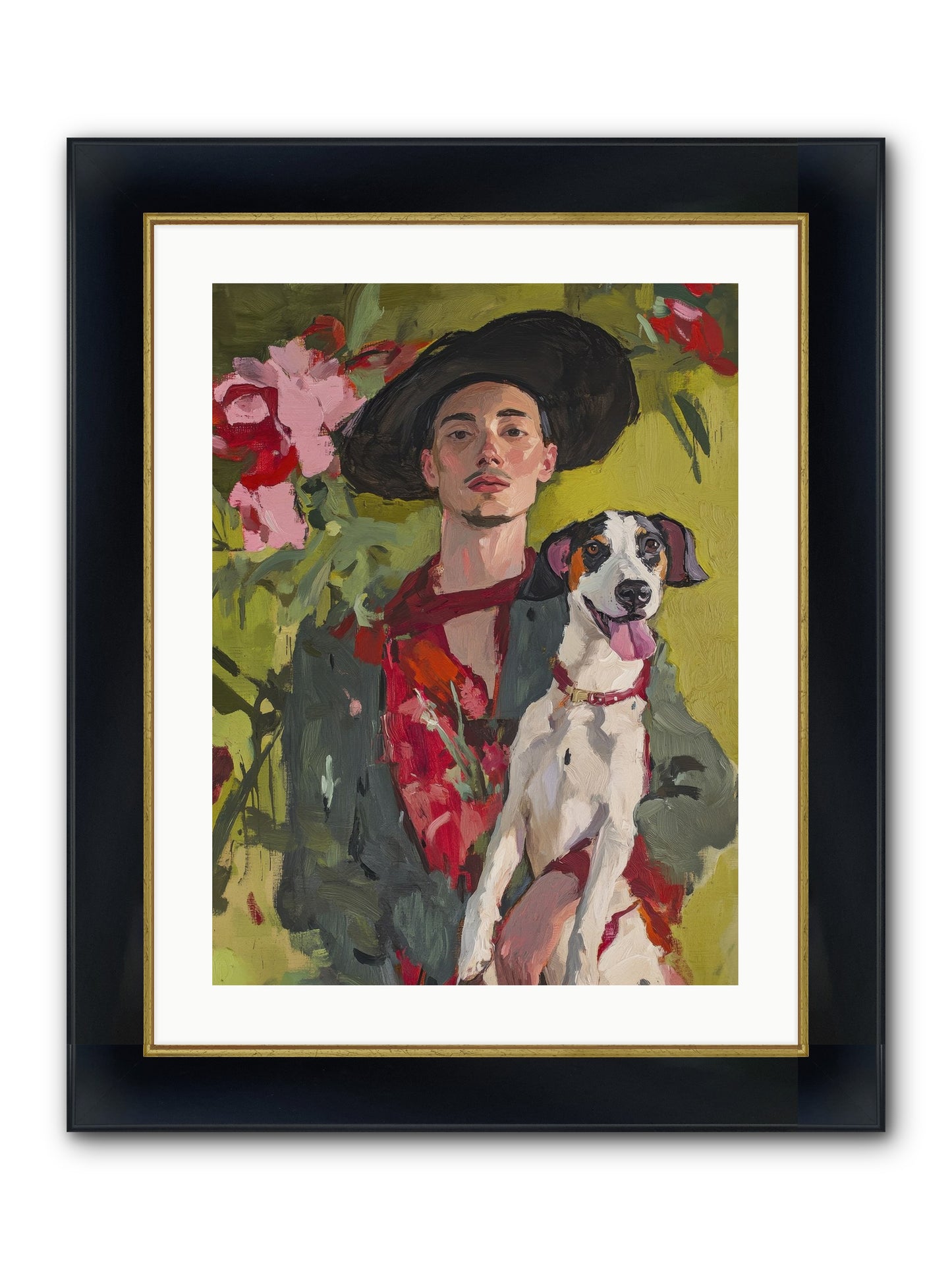 Darling Of My Days Framed Print - Wide Black w/Gold 18x24