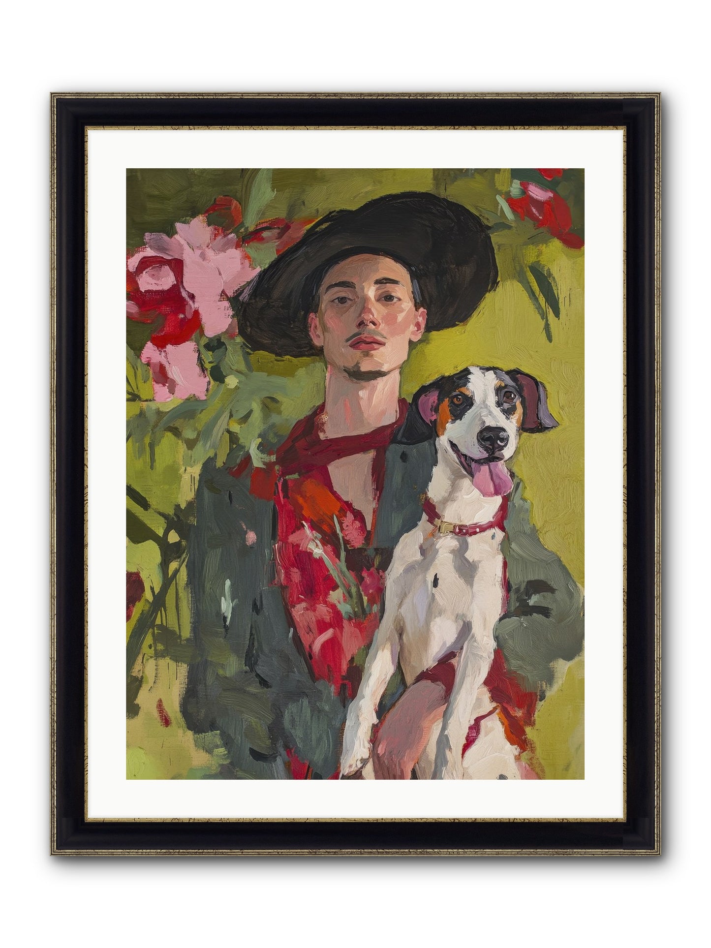 Darling Of My Days Framed Print - Black & Gold 24x32