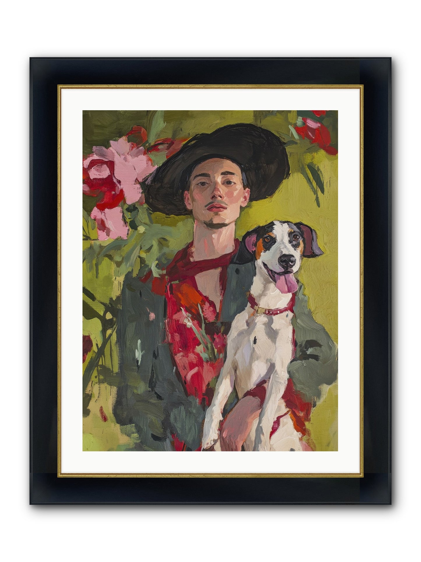 Darling Of My Days Framed Print - Wide Black w/Gold 24x32
