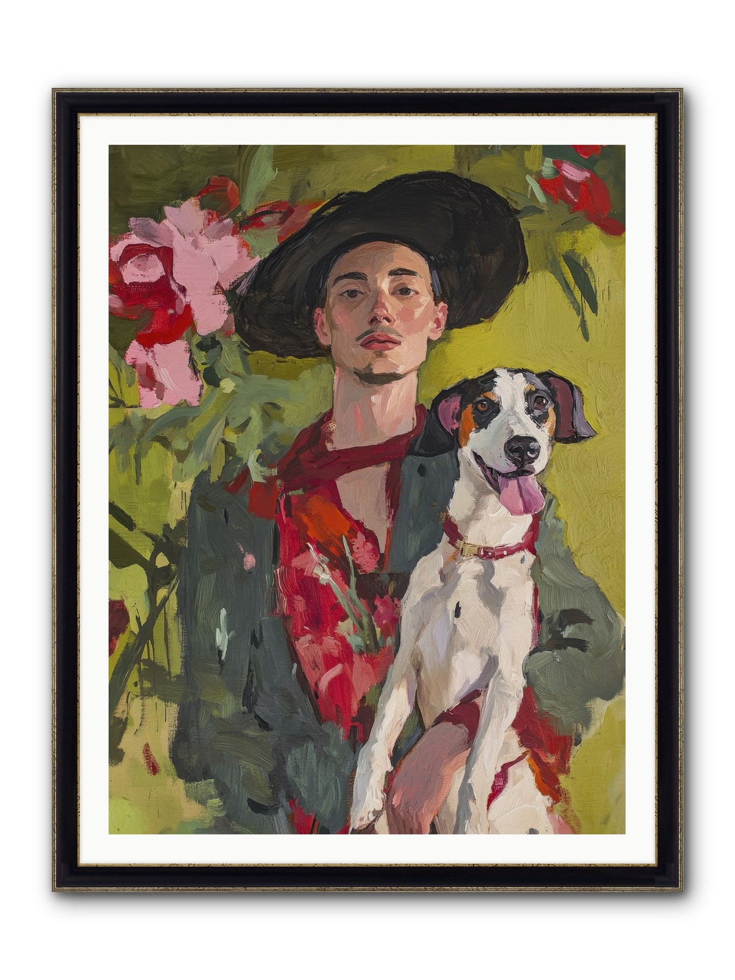 Darling Of My Days Framed Print - Black & Gold 36x48