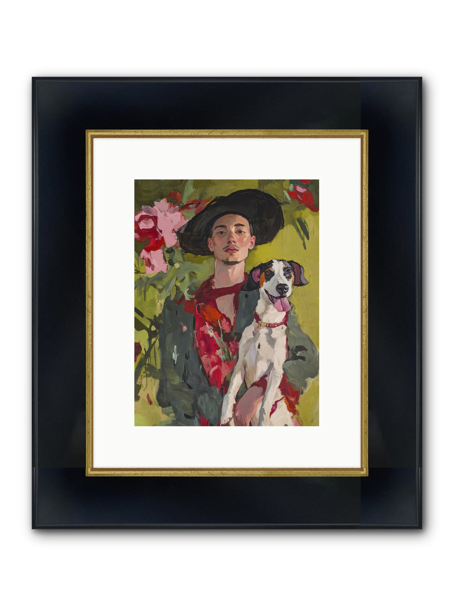 Darling Of My Days Framed Print - Wide Black w/Gold 9x12