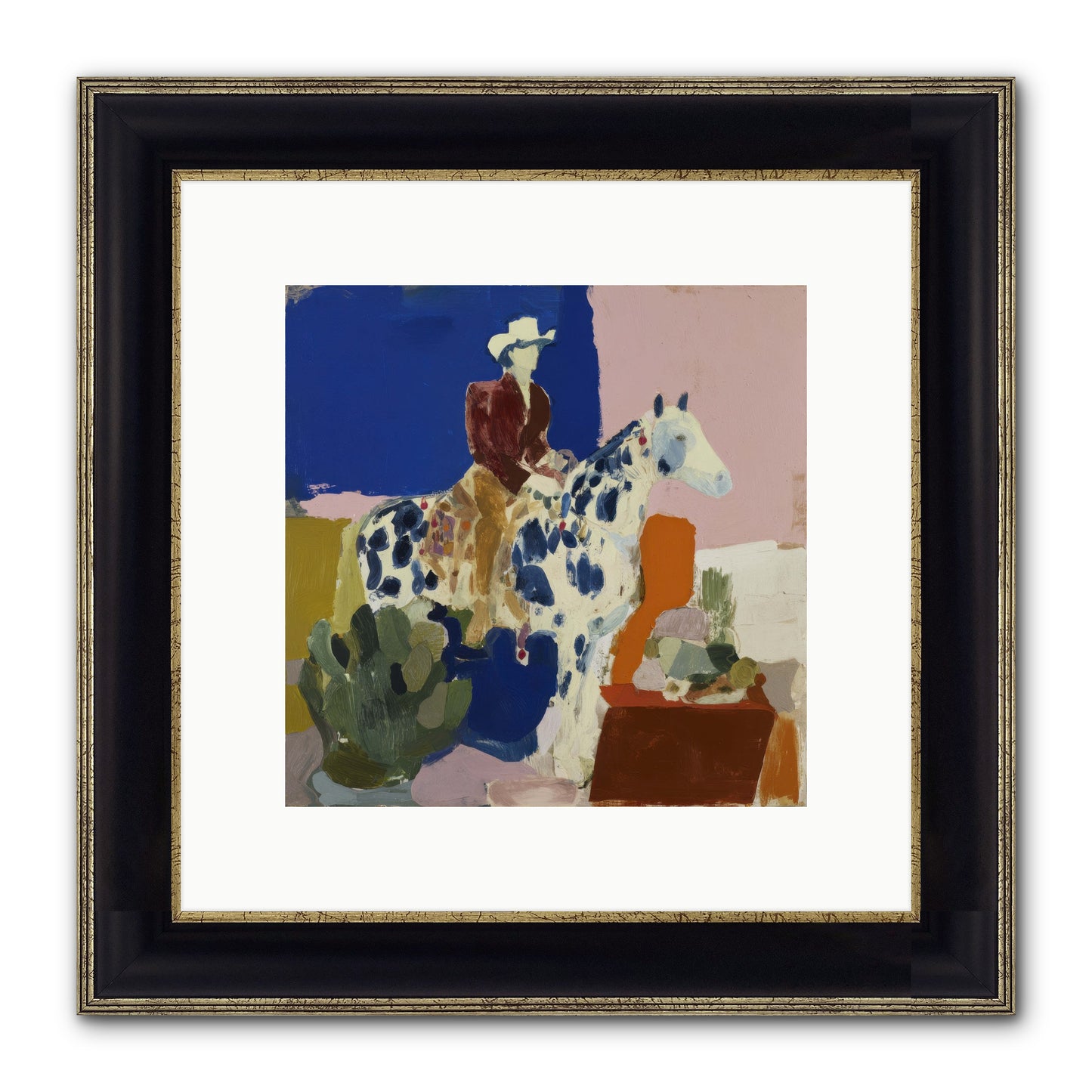 Dawn & Devotion Framed Print - Black & Gold 10x10