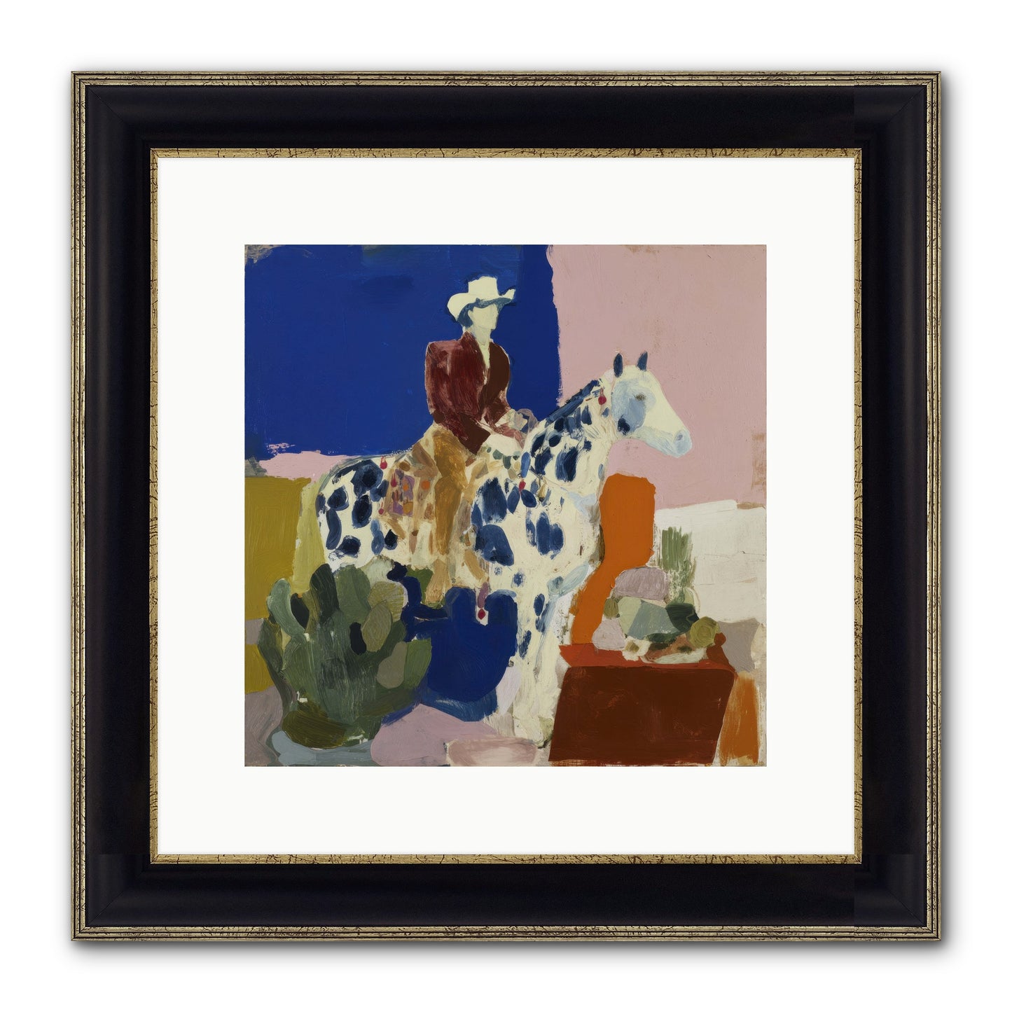 Dawn & Devotion Framed Print - Black & Gold 12x12