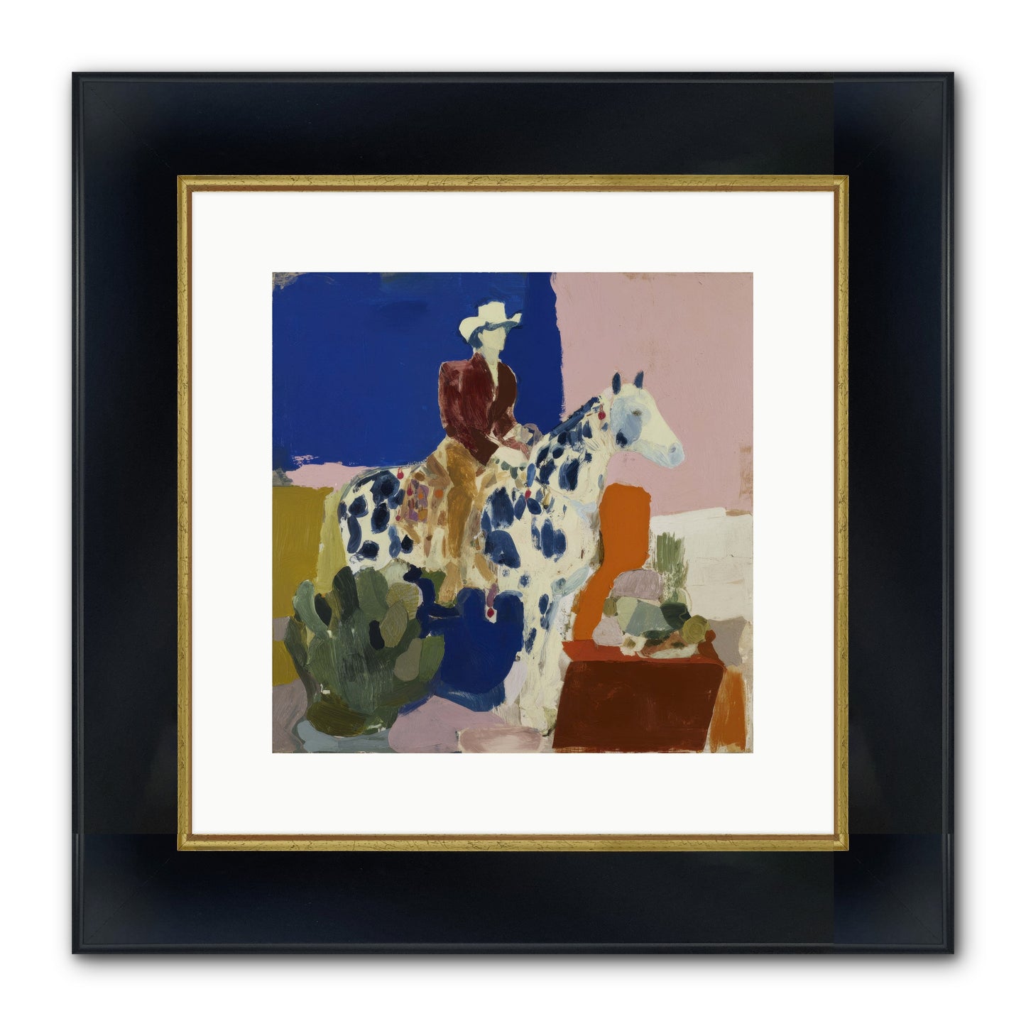 Dawn & Devotion Framed Print - Wide Black w/Gold 12x12