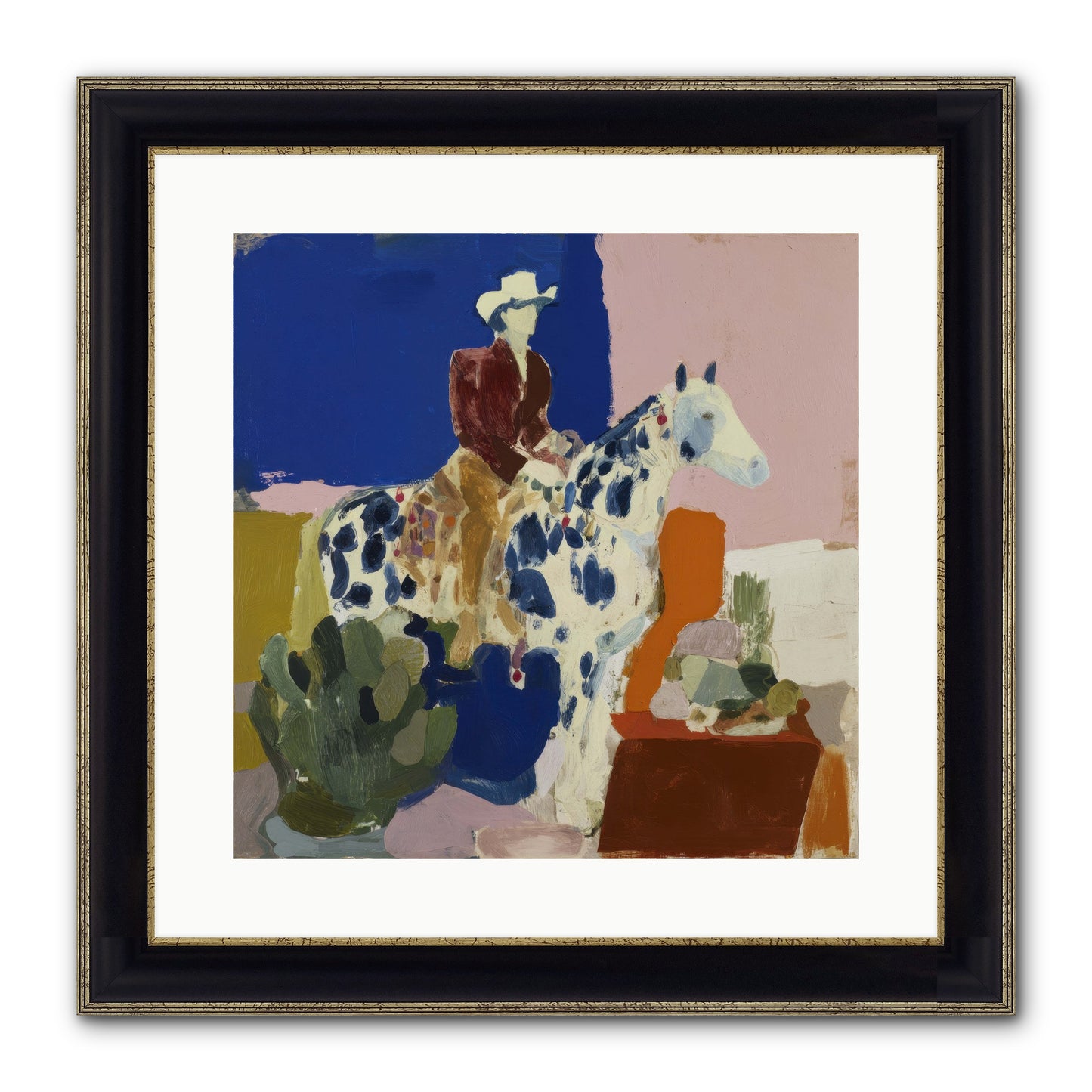 Dawn & Devotion Framed Print - Black & Gold 16x16