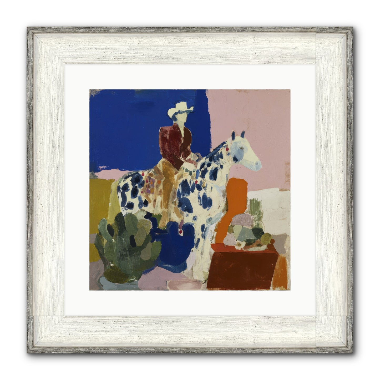 Dawn & Devotion Framed Print - Driftwood White 16x16