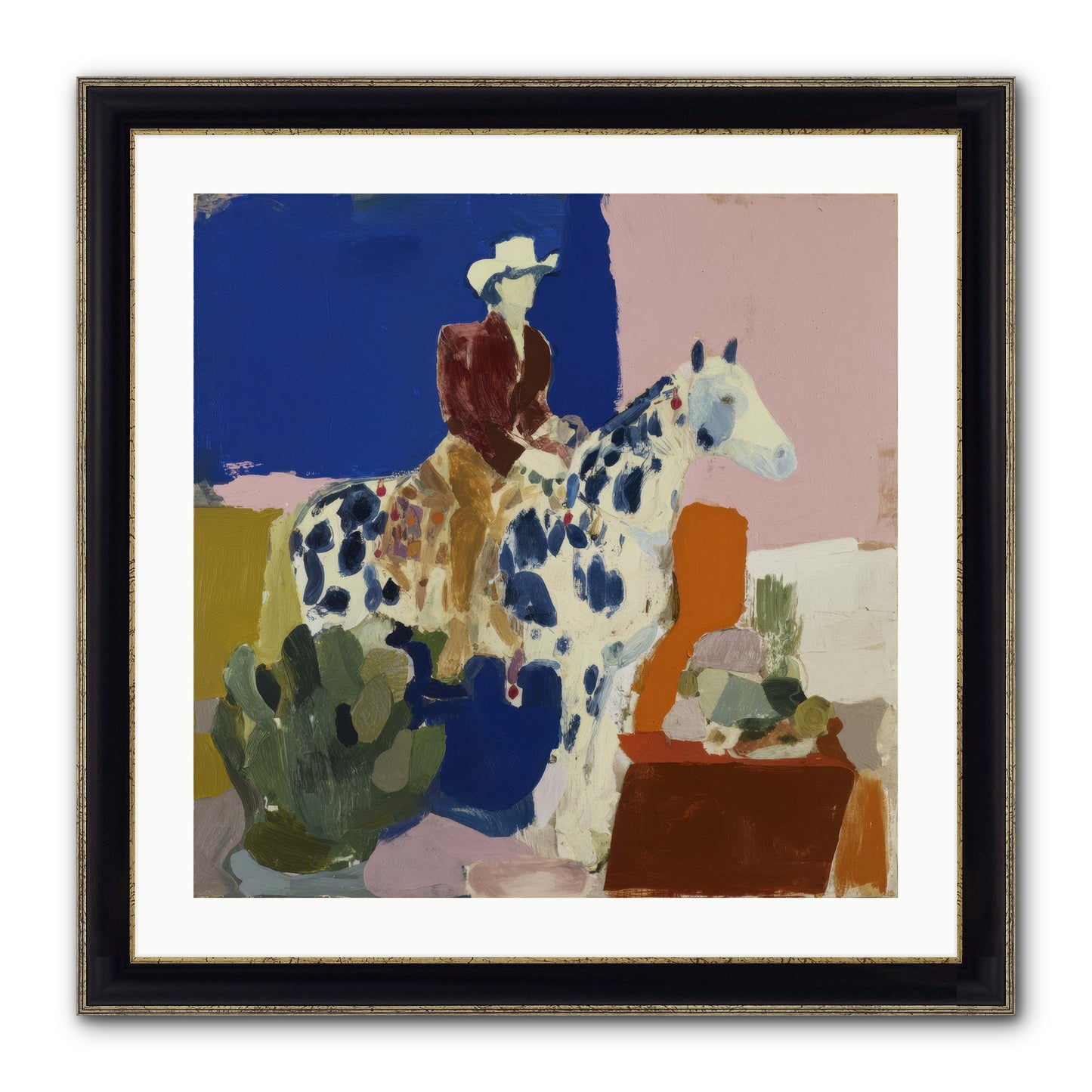 Dawn & Devotion Framed Print - Black & Gold 24x24