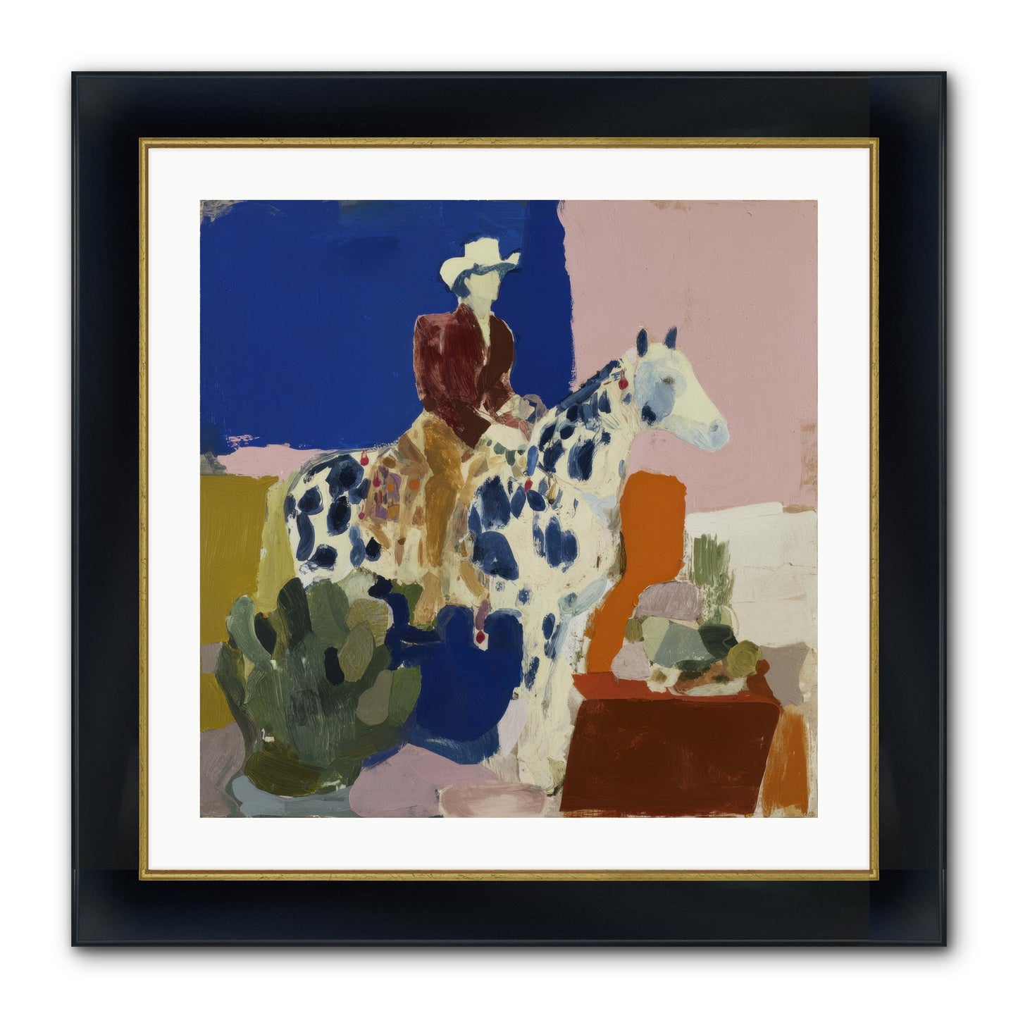 Dawn & Devotion Framed Print - Wide Black w/Gold 24x24