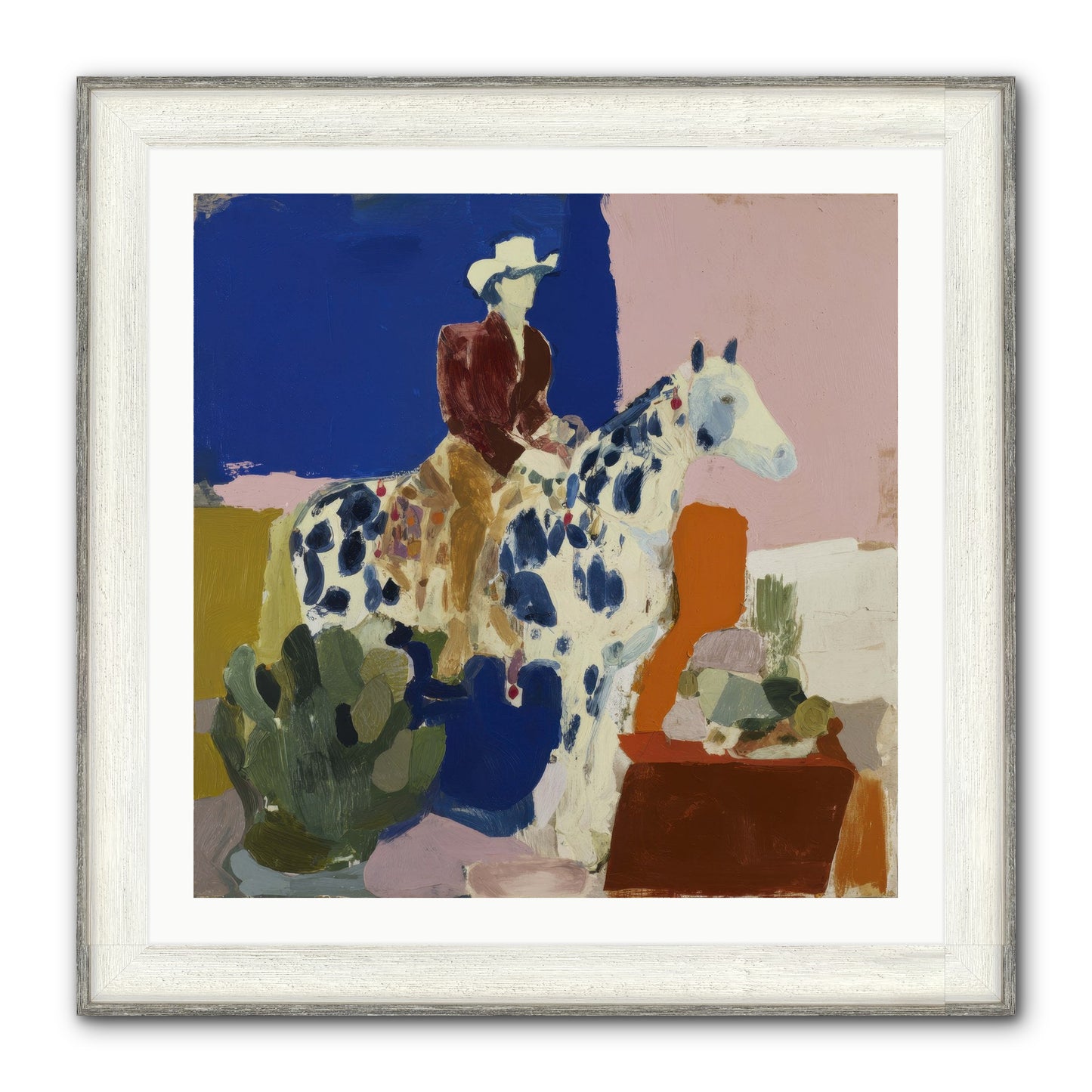 Dawn & Devotion Framed Print - Driftwood White 30x30