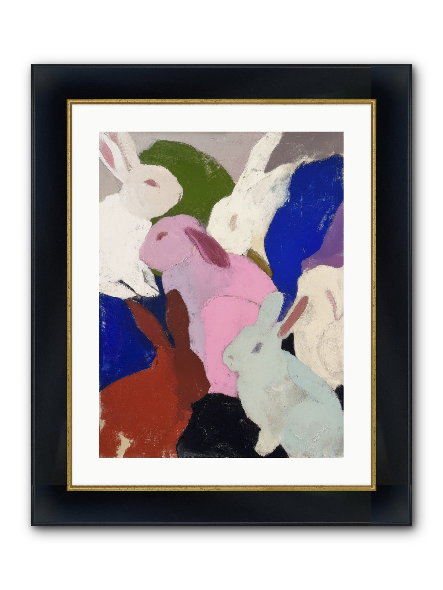 Dawn’s Quiet Leap Framed Print - Wide Black w/Gold 18x24