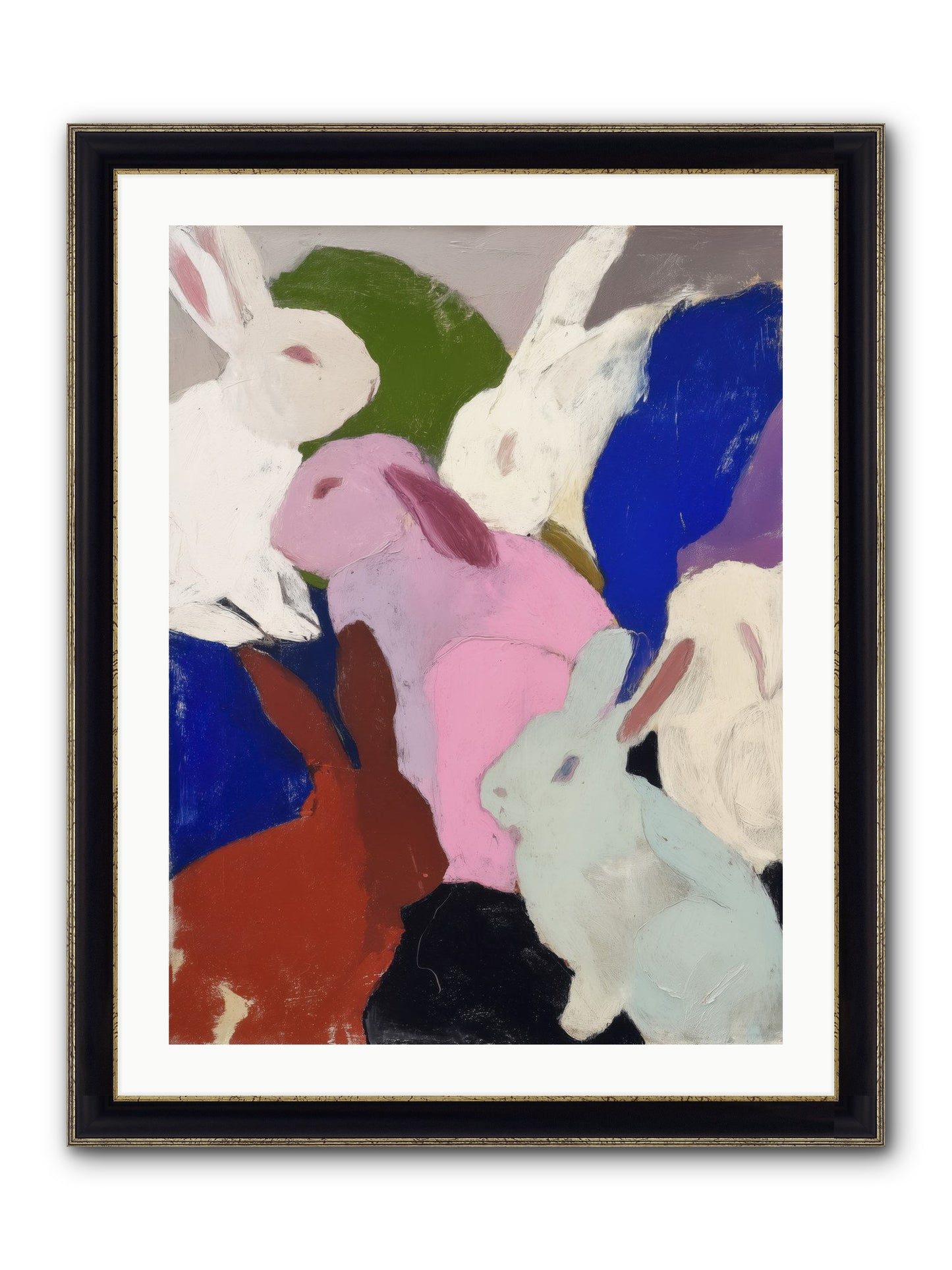 Dawn’s Quiet Leap Framed Print - Black & Gold 24x32