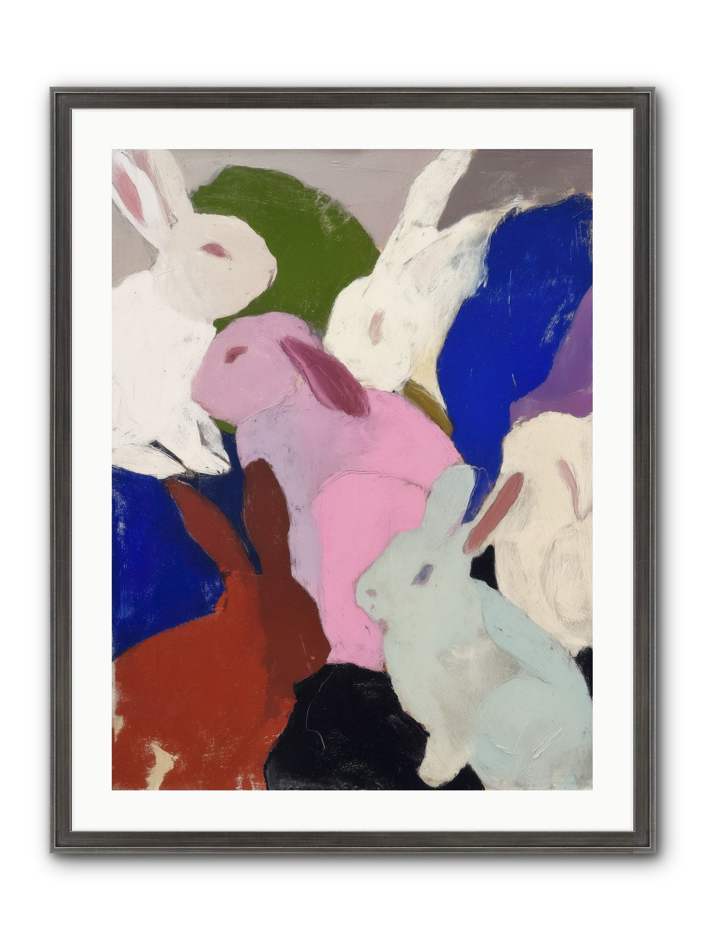 Dawn’s Quiet Leap Framed Print - Slimwoods Black/Silver 24x32