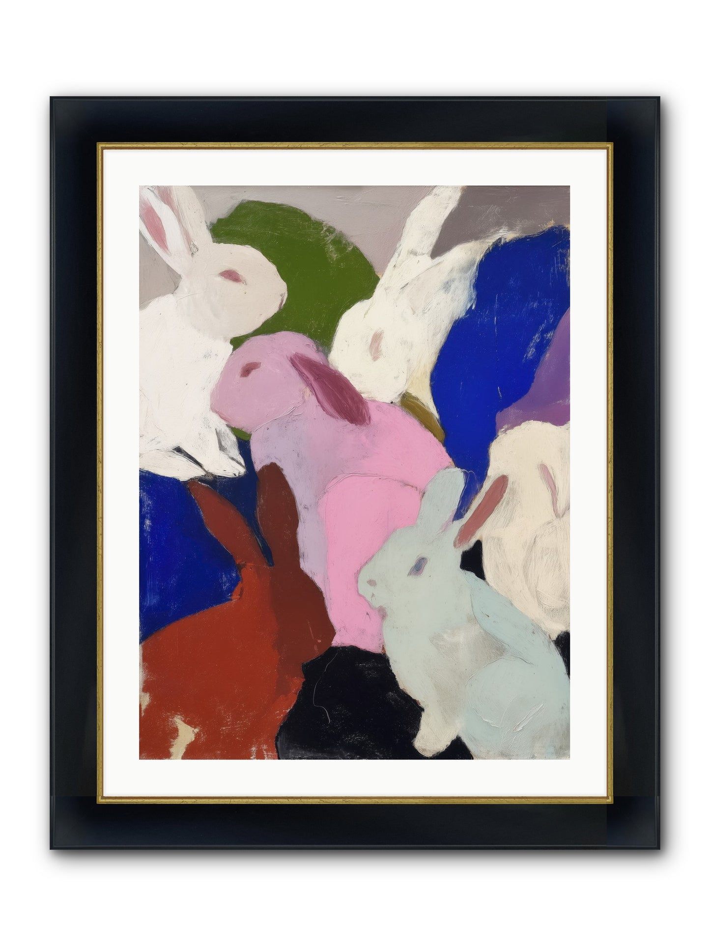 Dawn’s Quiet Leap Framed Print - Wide Black w/Gold 24x32