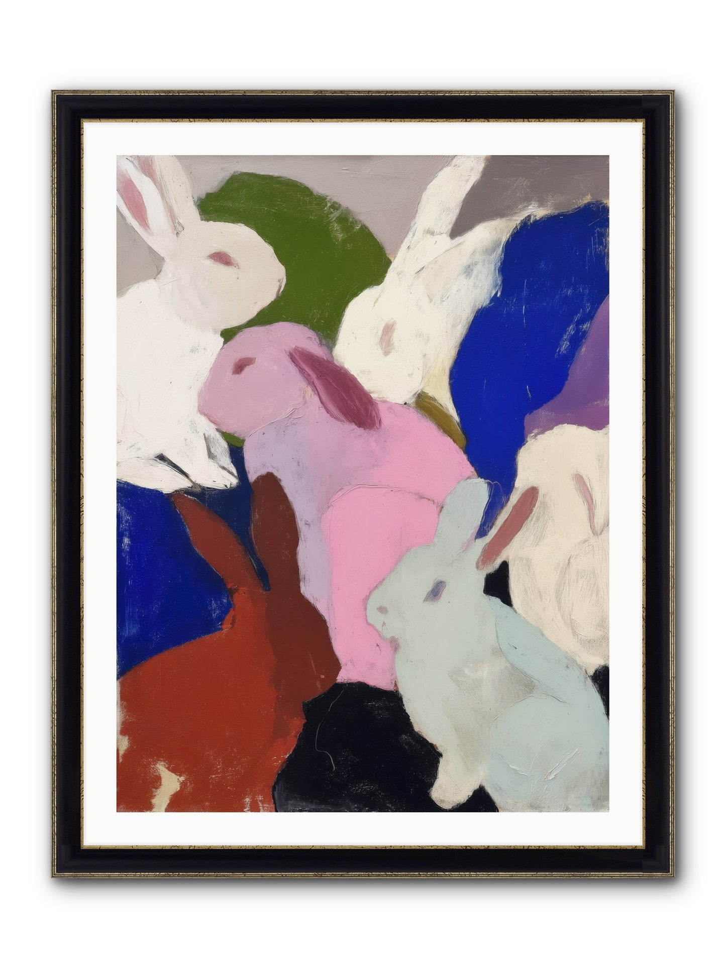 Dawn’s Quiet Leap Framed Print - Black & Gold 30x40