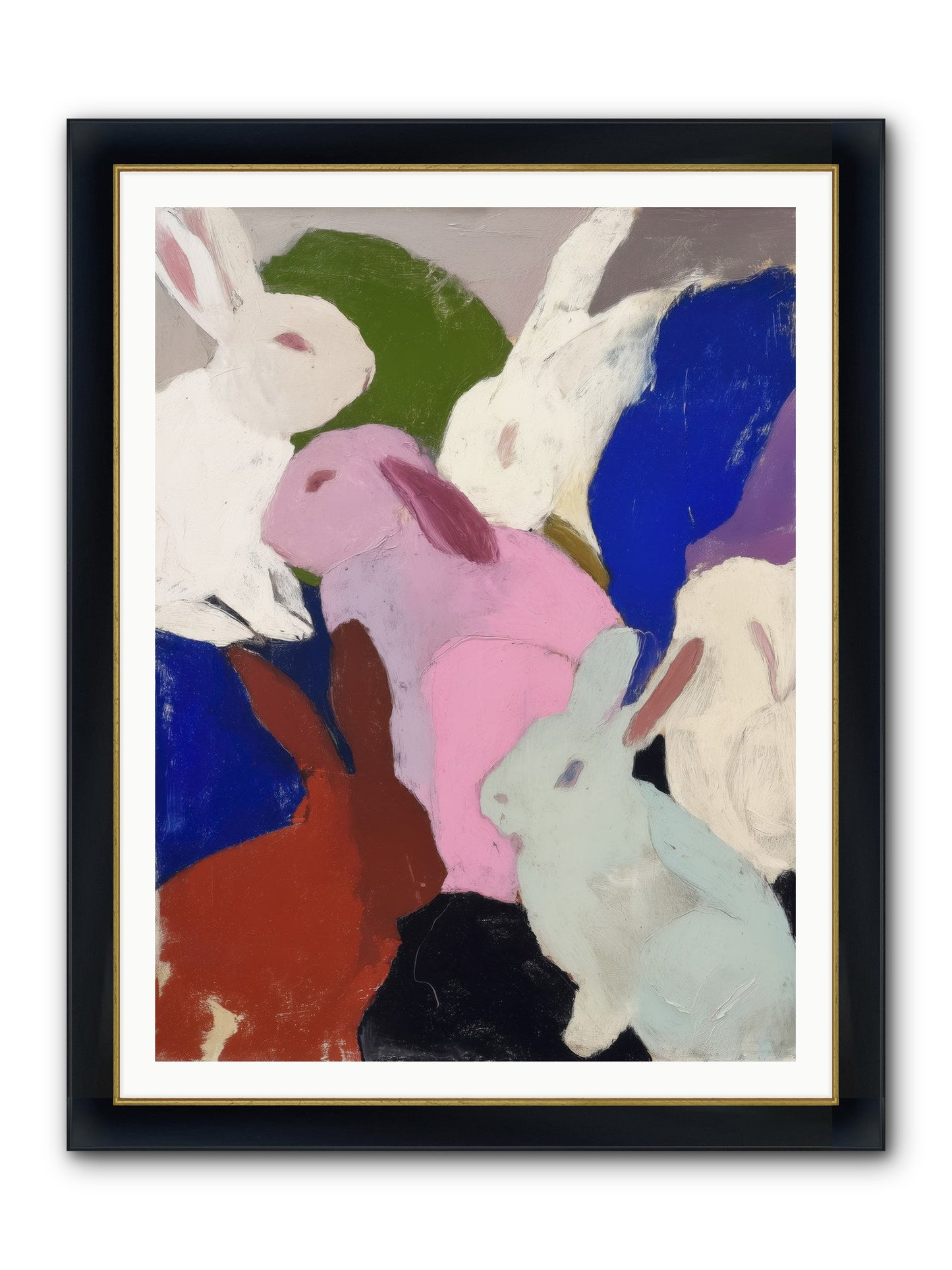 Dawn’s Quiet Leap Framed Print - Wide Black w/Gold 36x48