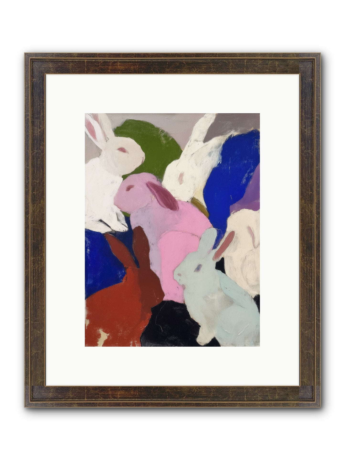 Dawn’s Quiet Leap Framed Print - Slimwoods Black/Gold 9x12
