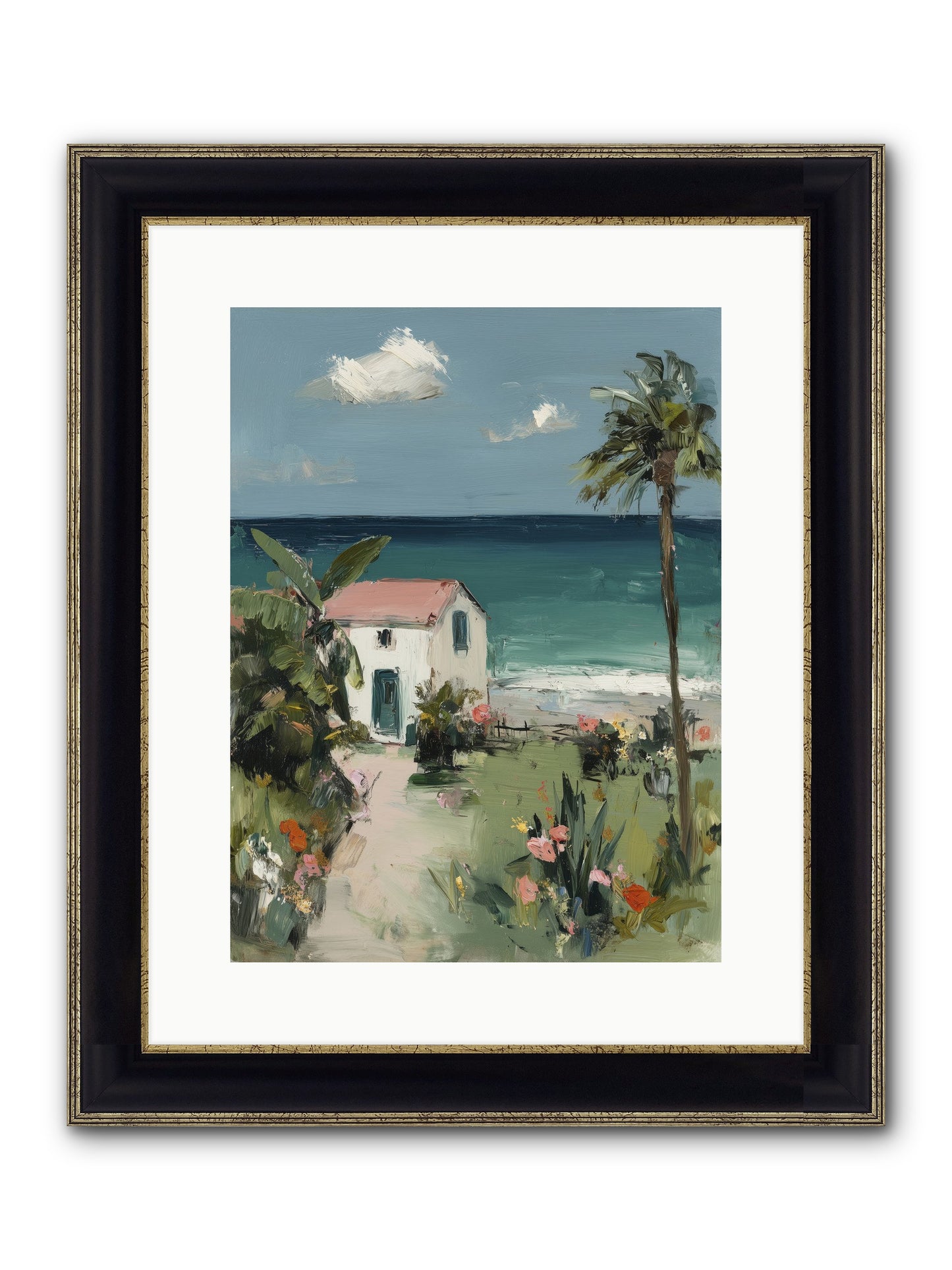 Dawns Rising Framed Print - Black & Gold 12x16
