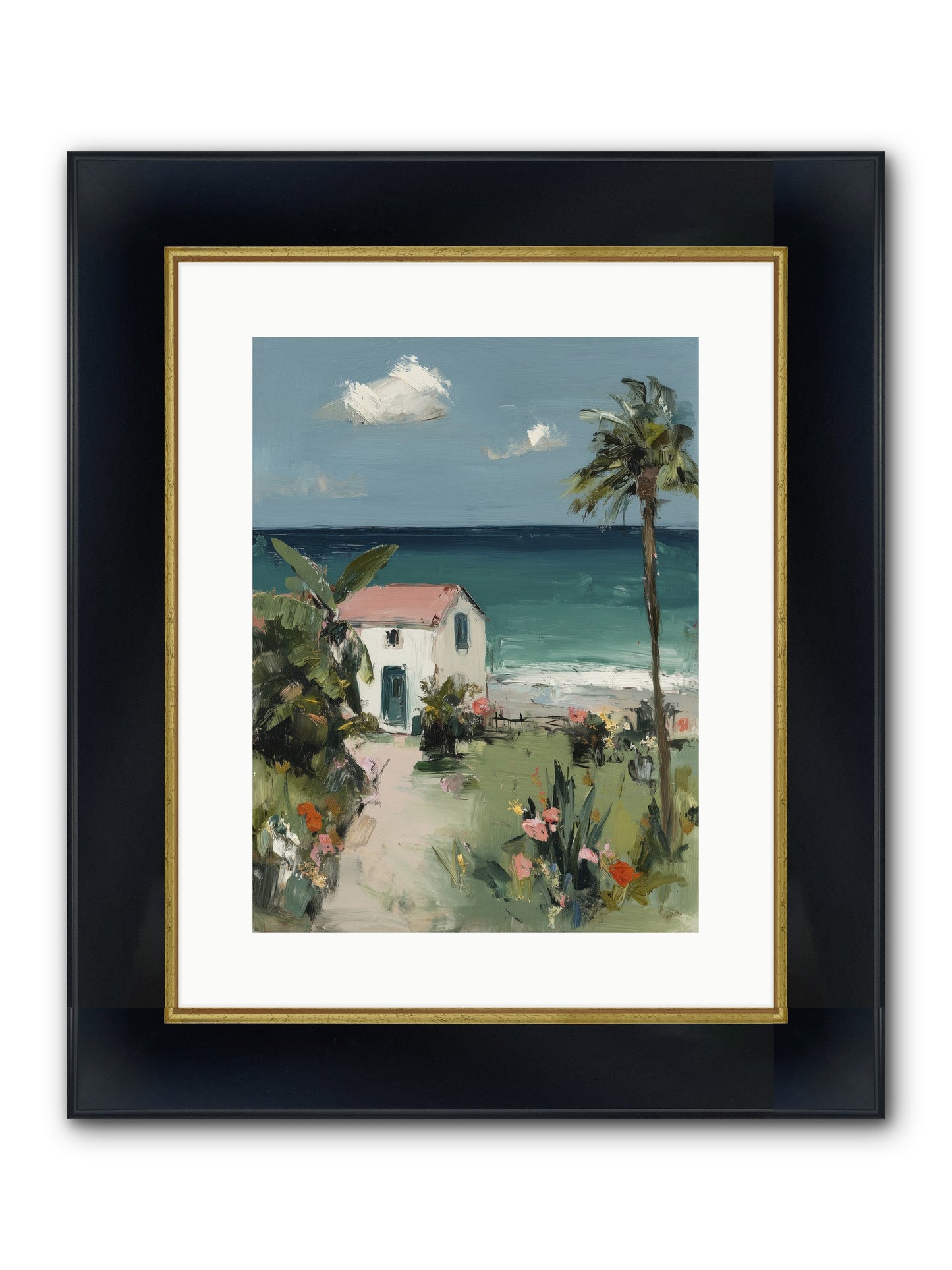 Dawns Rising Framed Print - Wide Black w/Gold 12x16