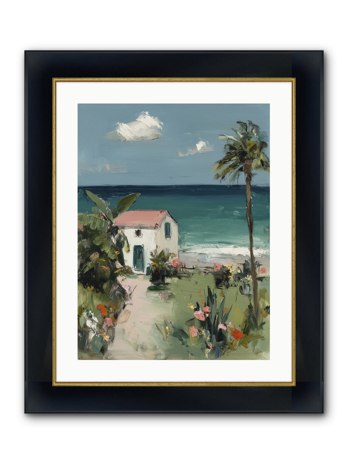 Dawns Rising Framed Print - Wide Black w/Gold 18x24