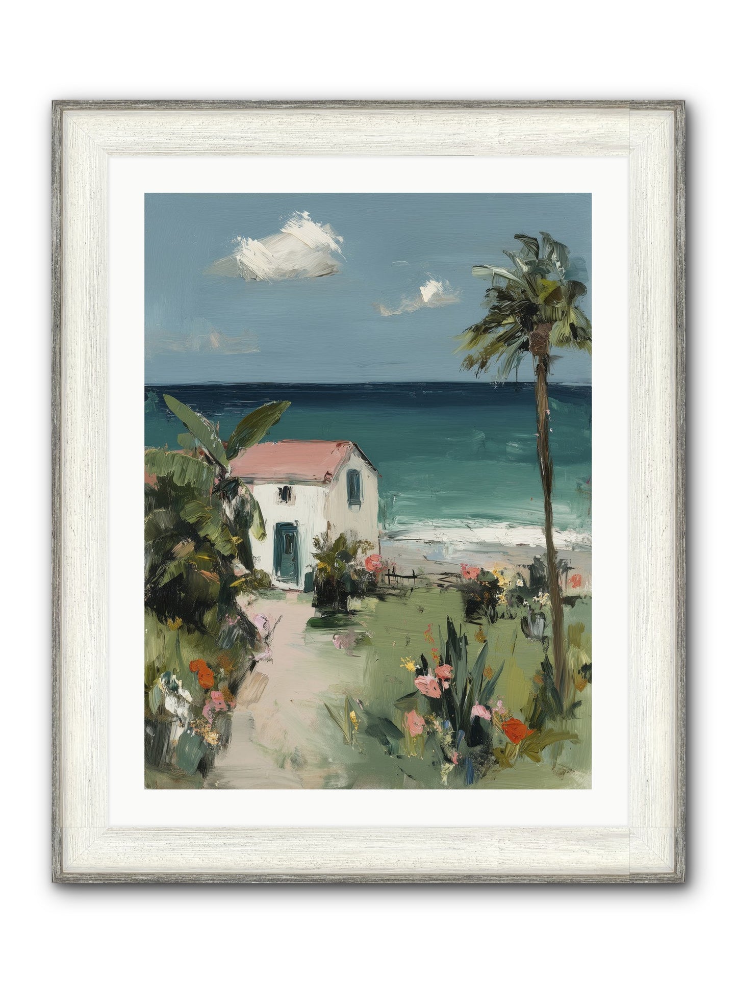 Dawns Rising Framed Print - Driftwood White 24x32