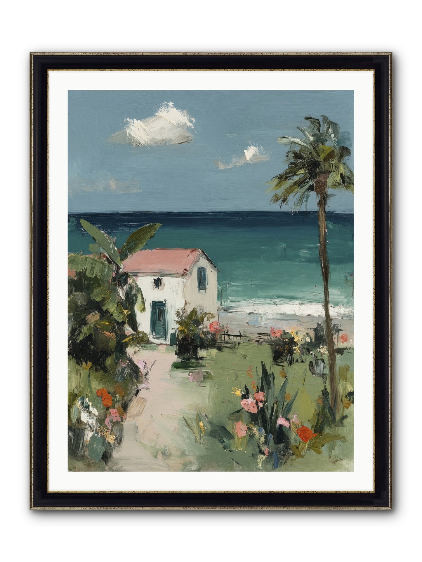 Dawns Rising Framed Print - Black & Gold 30x40