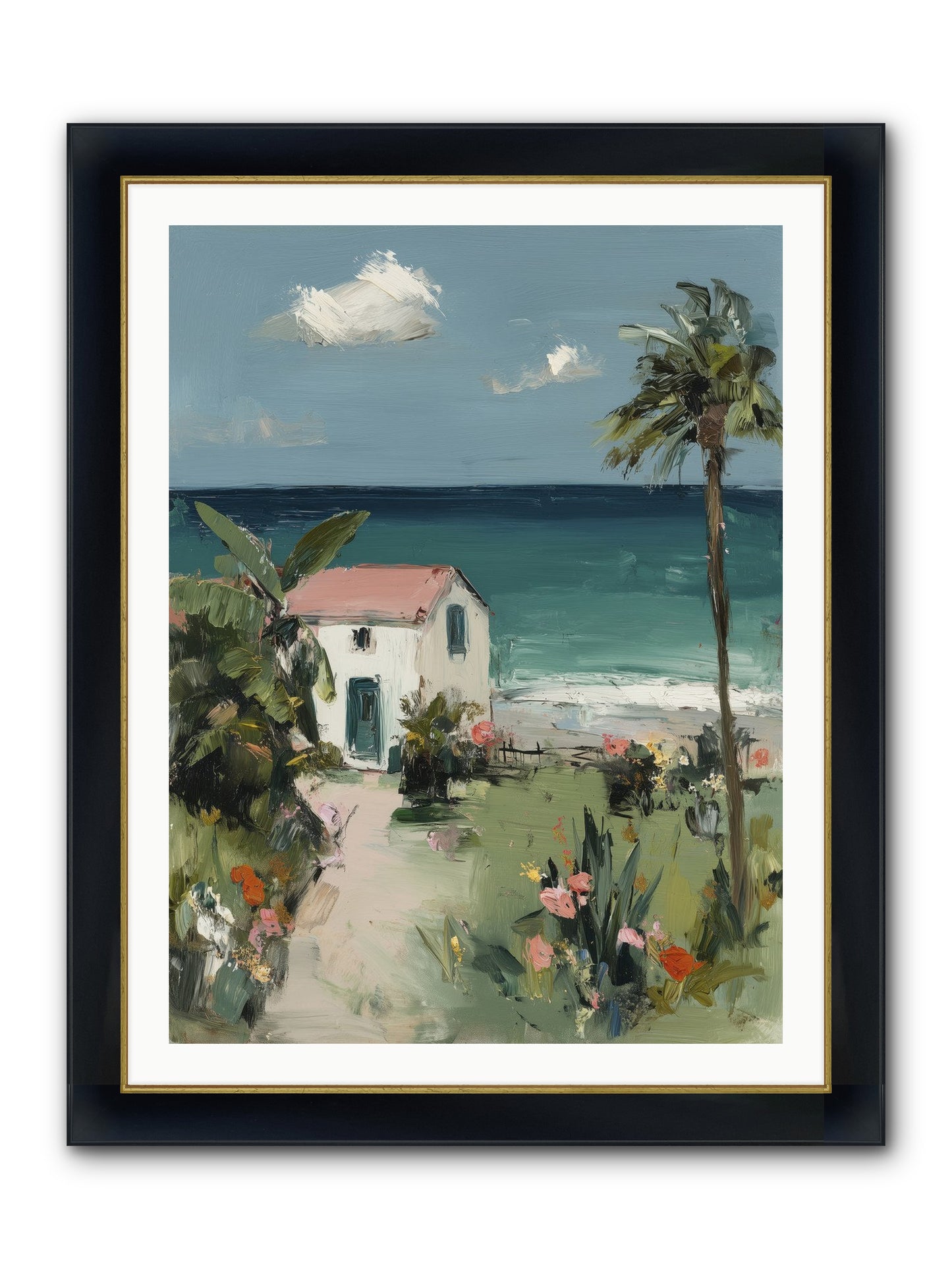 Dawns Rising Framed Print - Wide Black w/Gold 30x40