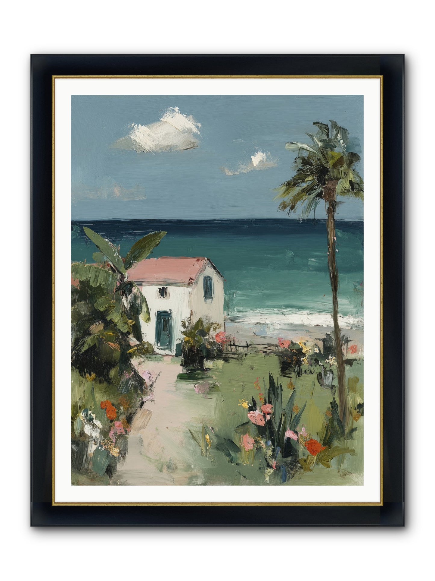 Dawns Rising Framed Print - Wide Black w/Gold 36x48