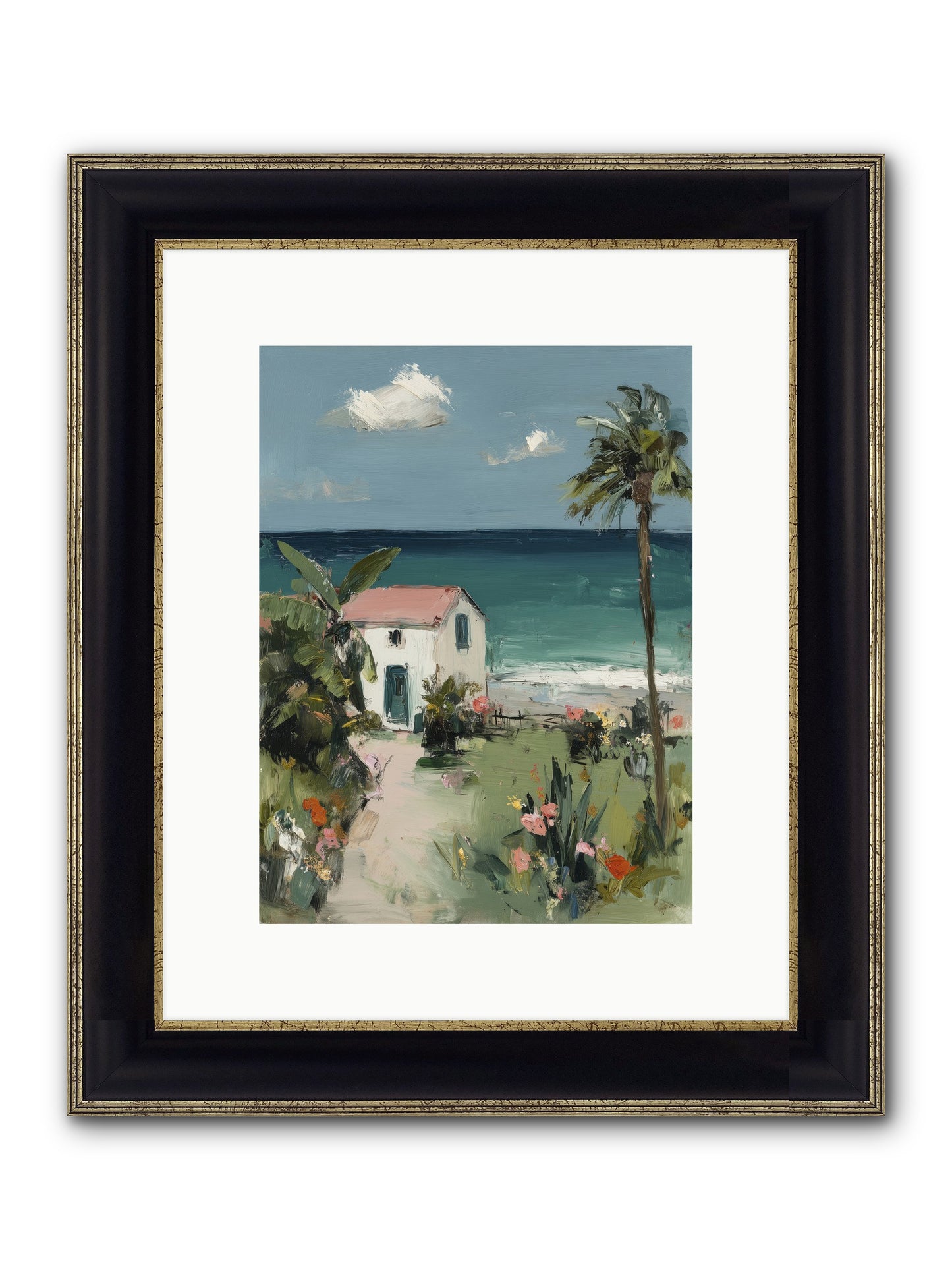 Dawns Rising Framed Print - Black & Gold 9x12